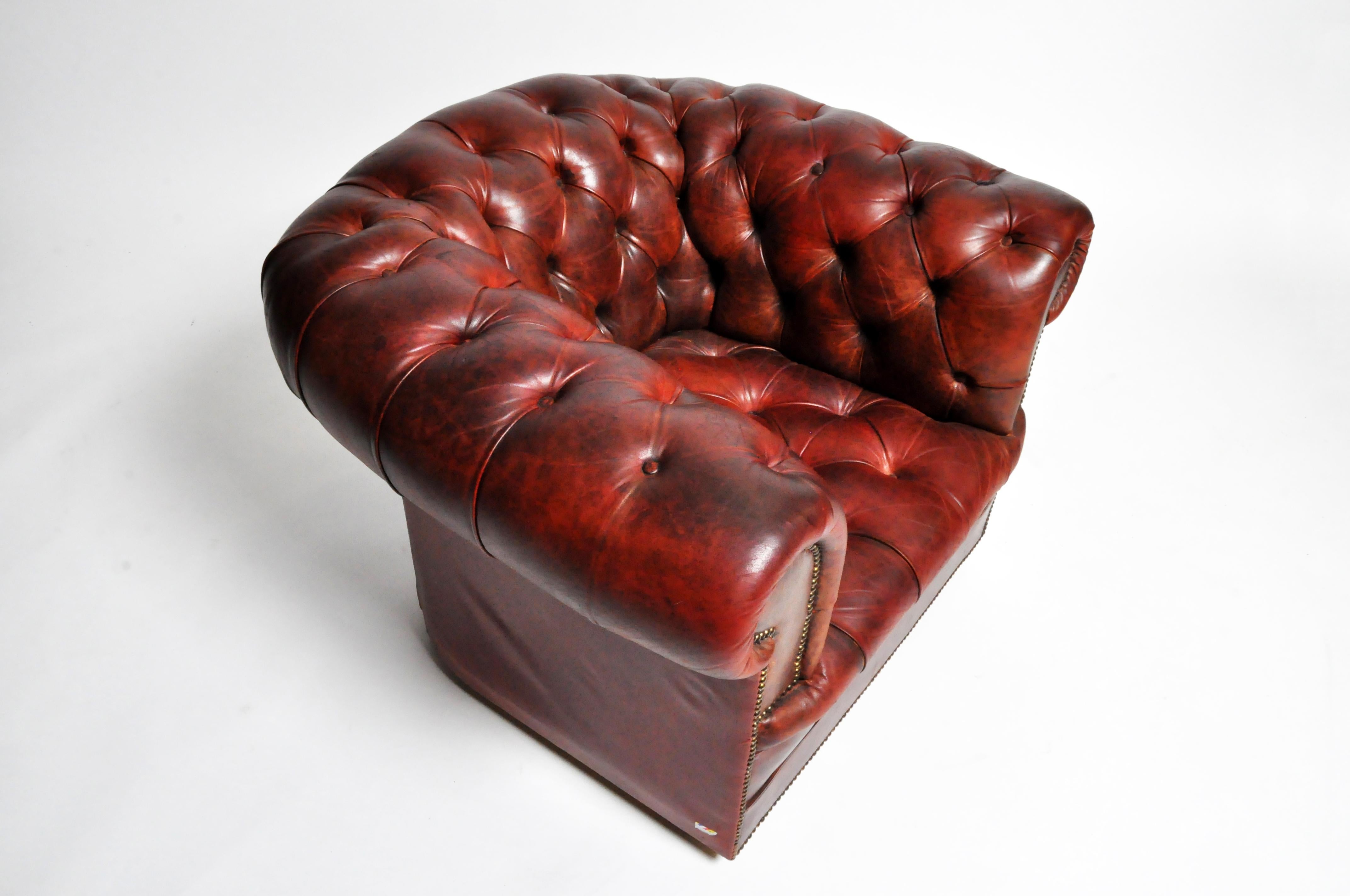 Chesterfield Chair on Casters 1