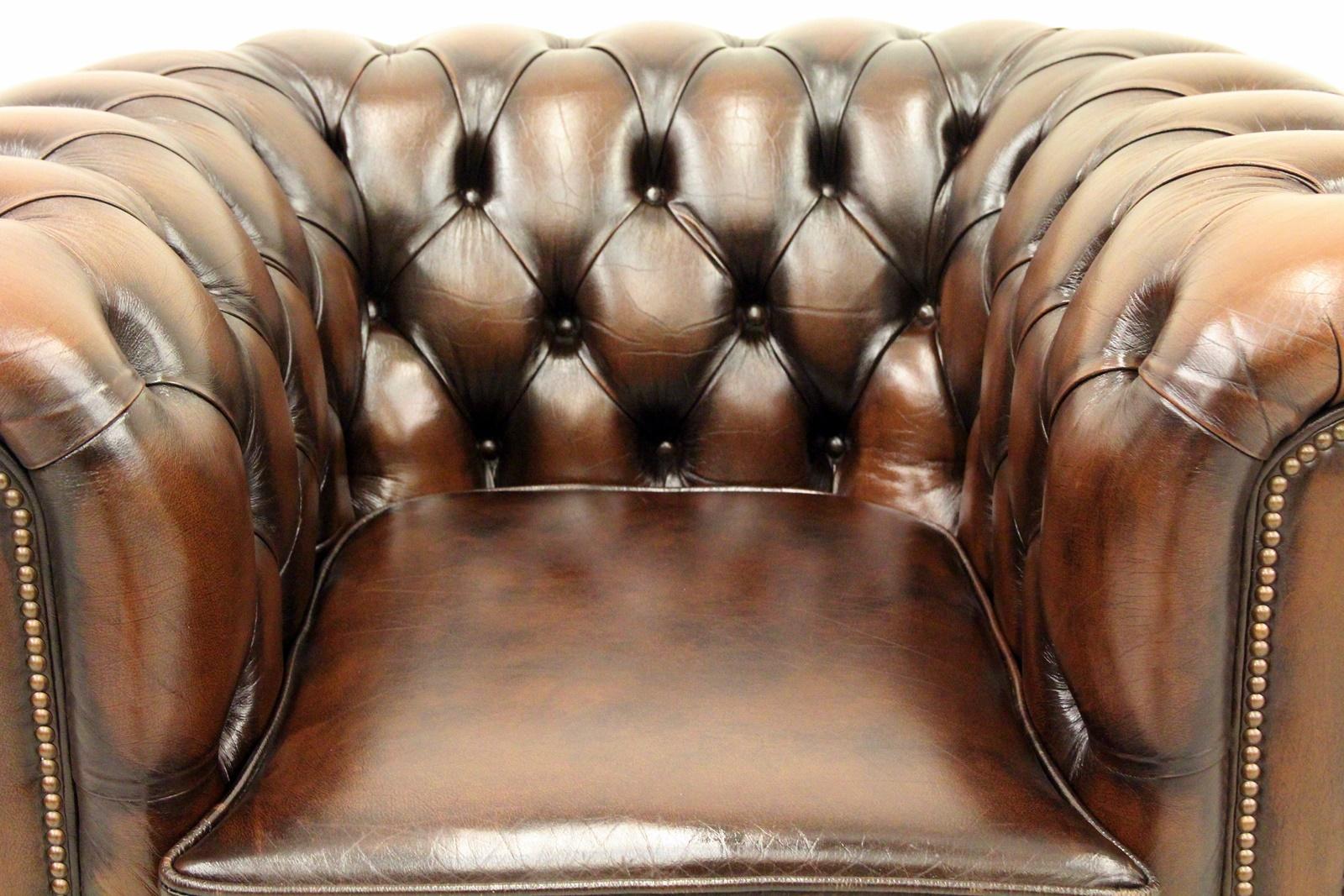 Chesterfield Chippendale Armchair Wingback Chair Baroque Antique In Good Condition For Sale In Lage, DE