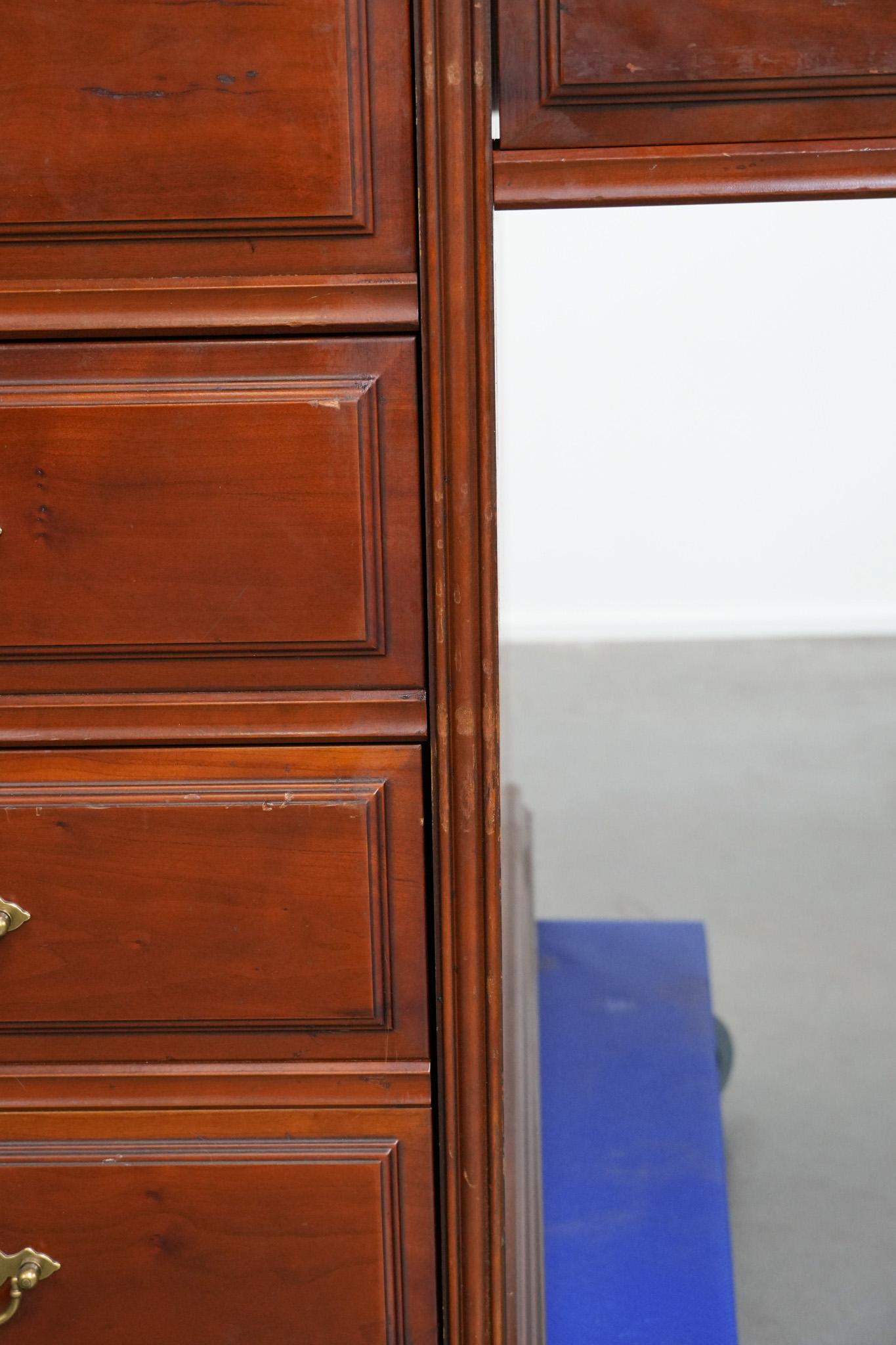 Chesterfield-Schreibtisch/Partnertisch im englischen Stil mit schwarzer Lederplatte im Angebot 8