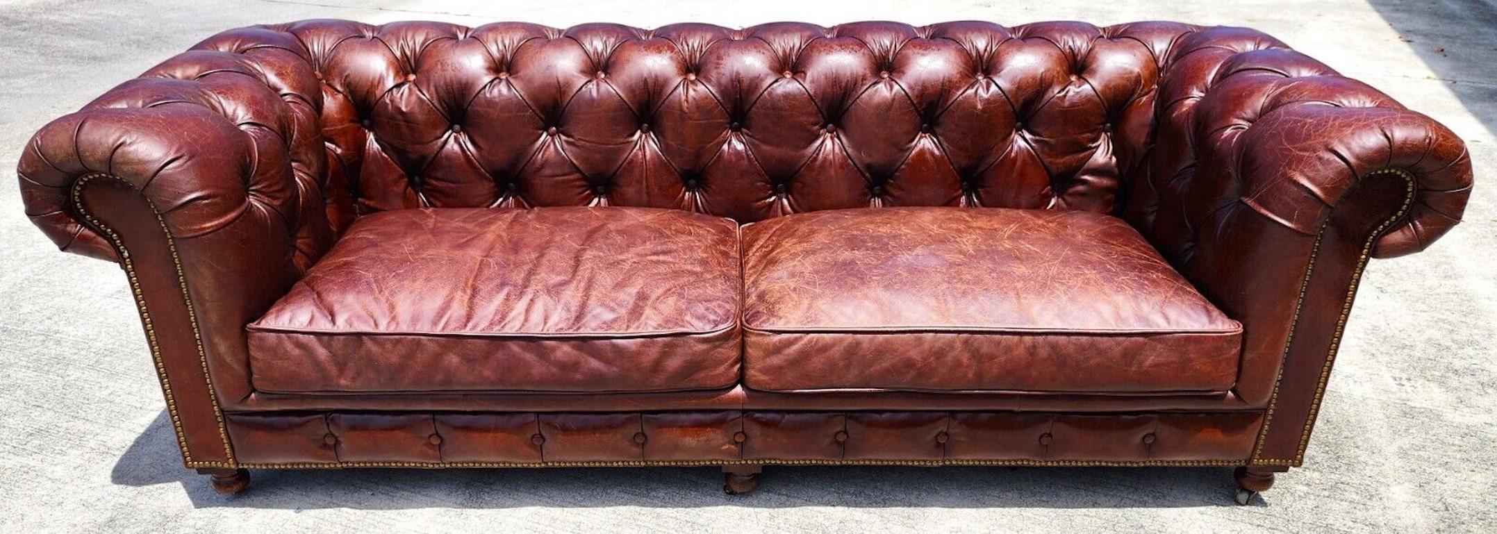Chesterfield Leather Conrad Sofa by Four Hands  6