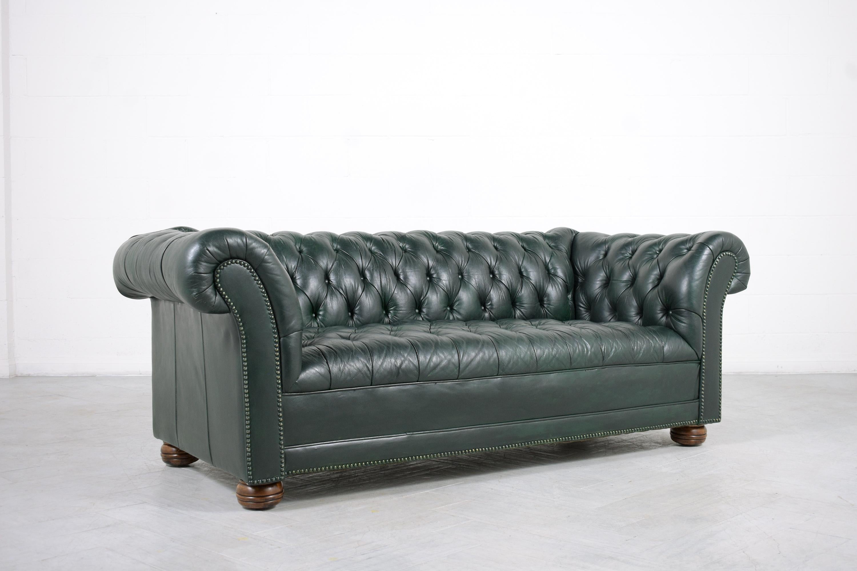 chesterfield leather couch