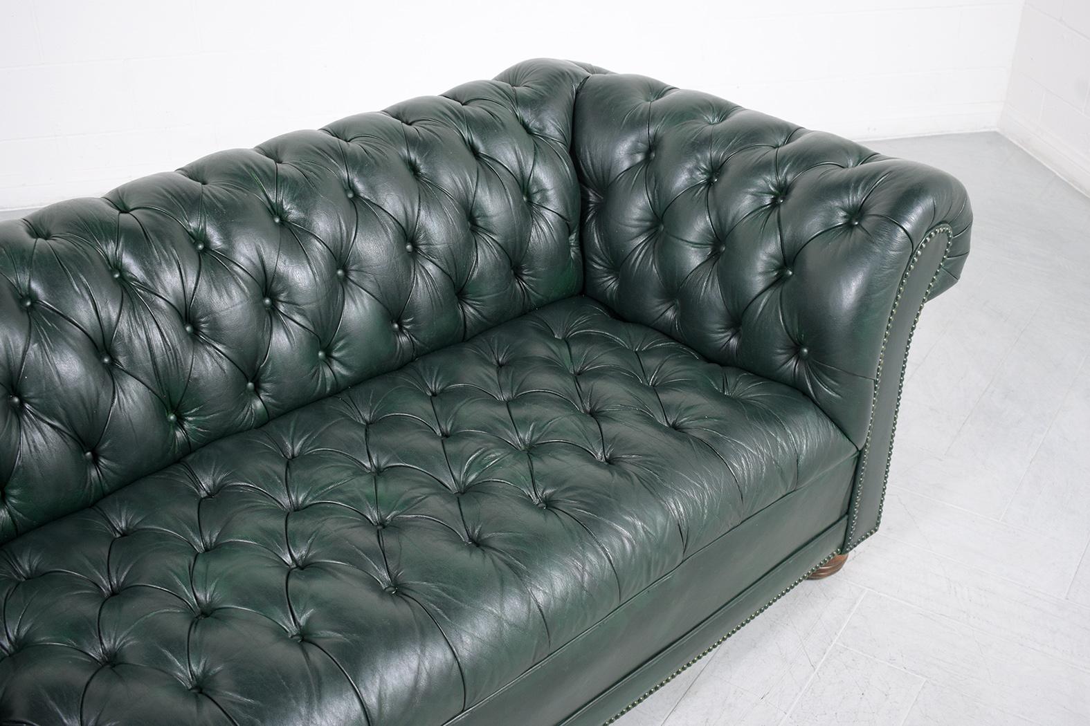 European Chesterfield Leather Sofa