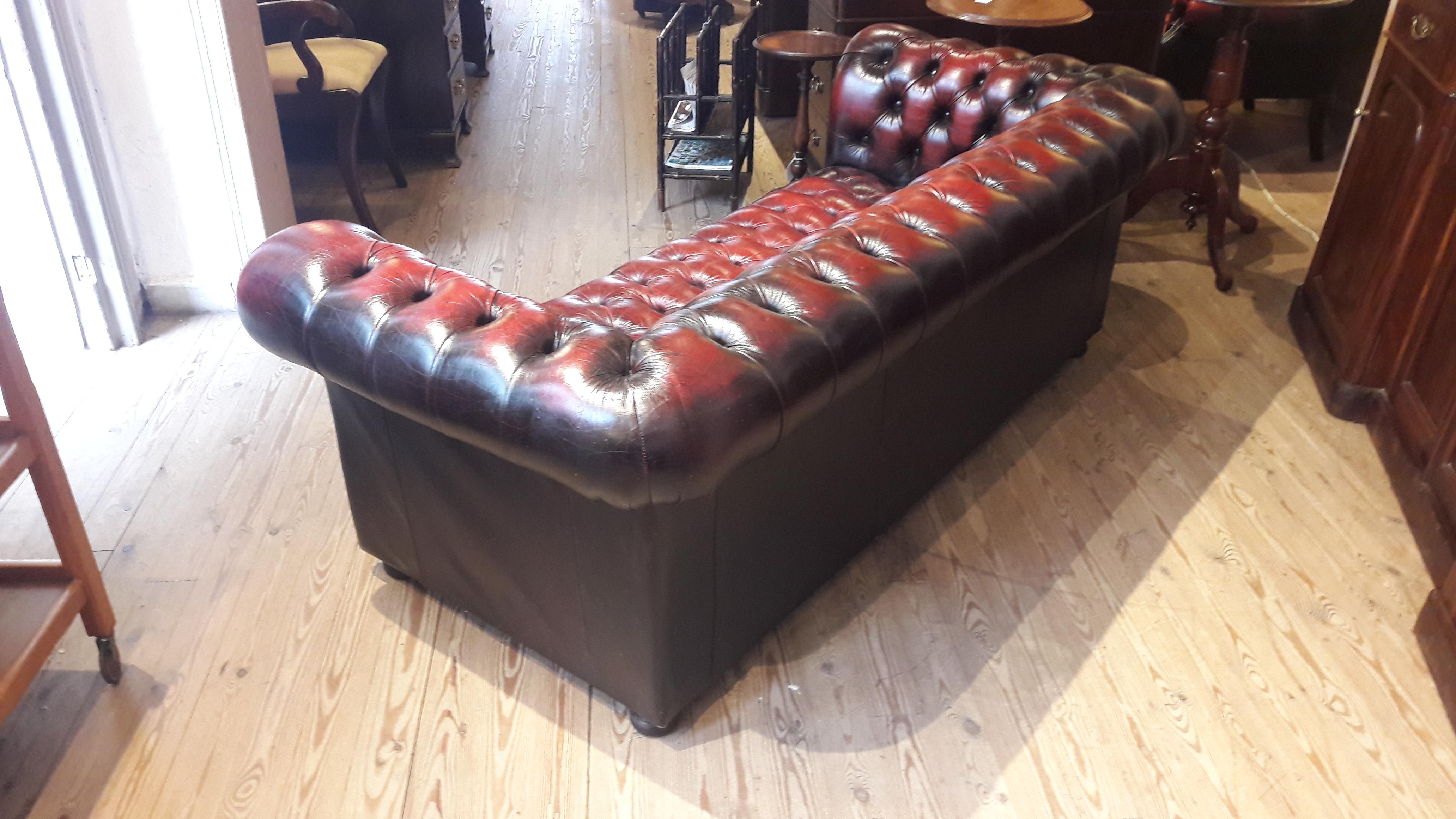 Chesterfield Leather Sofa 2