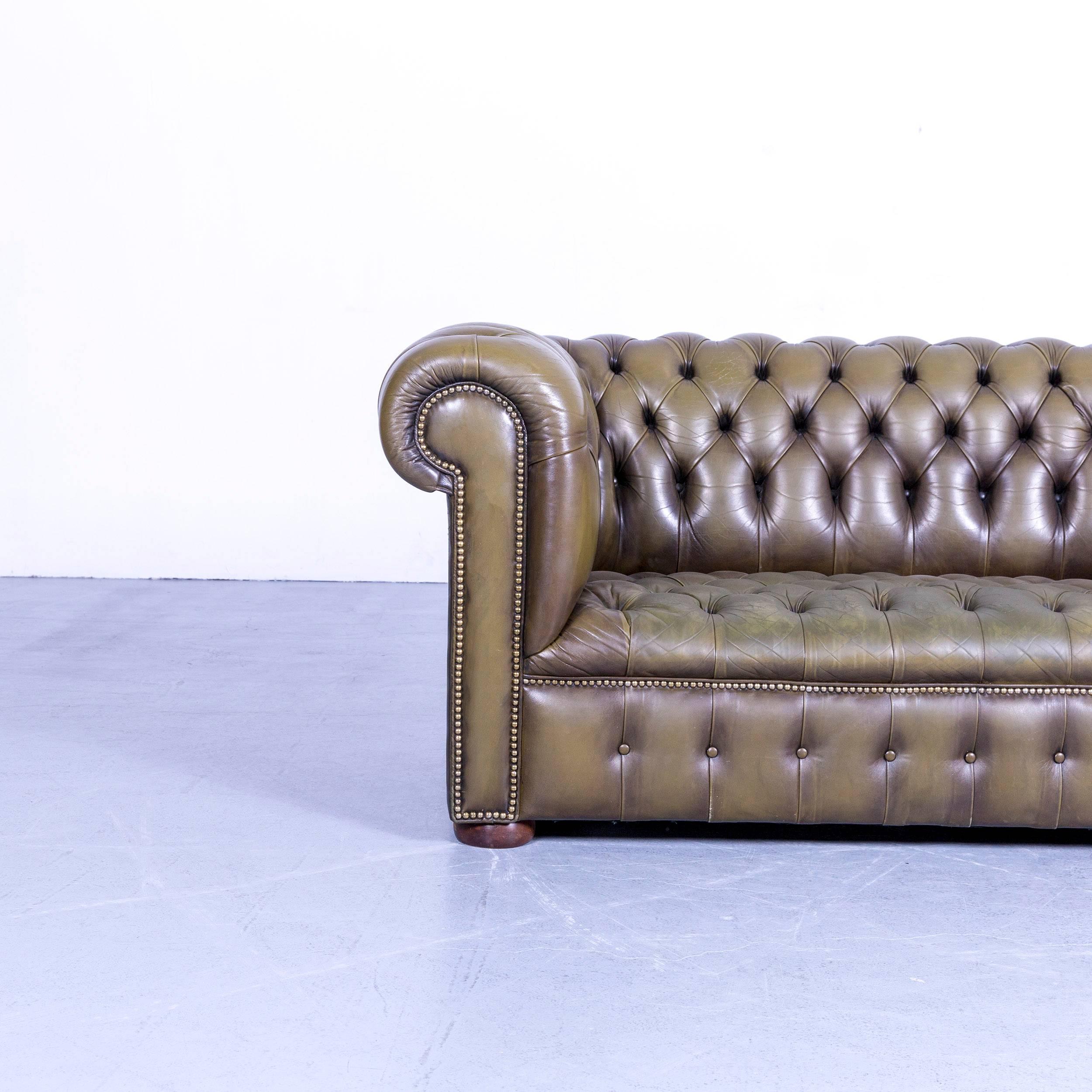 vintage green couch