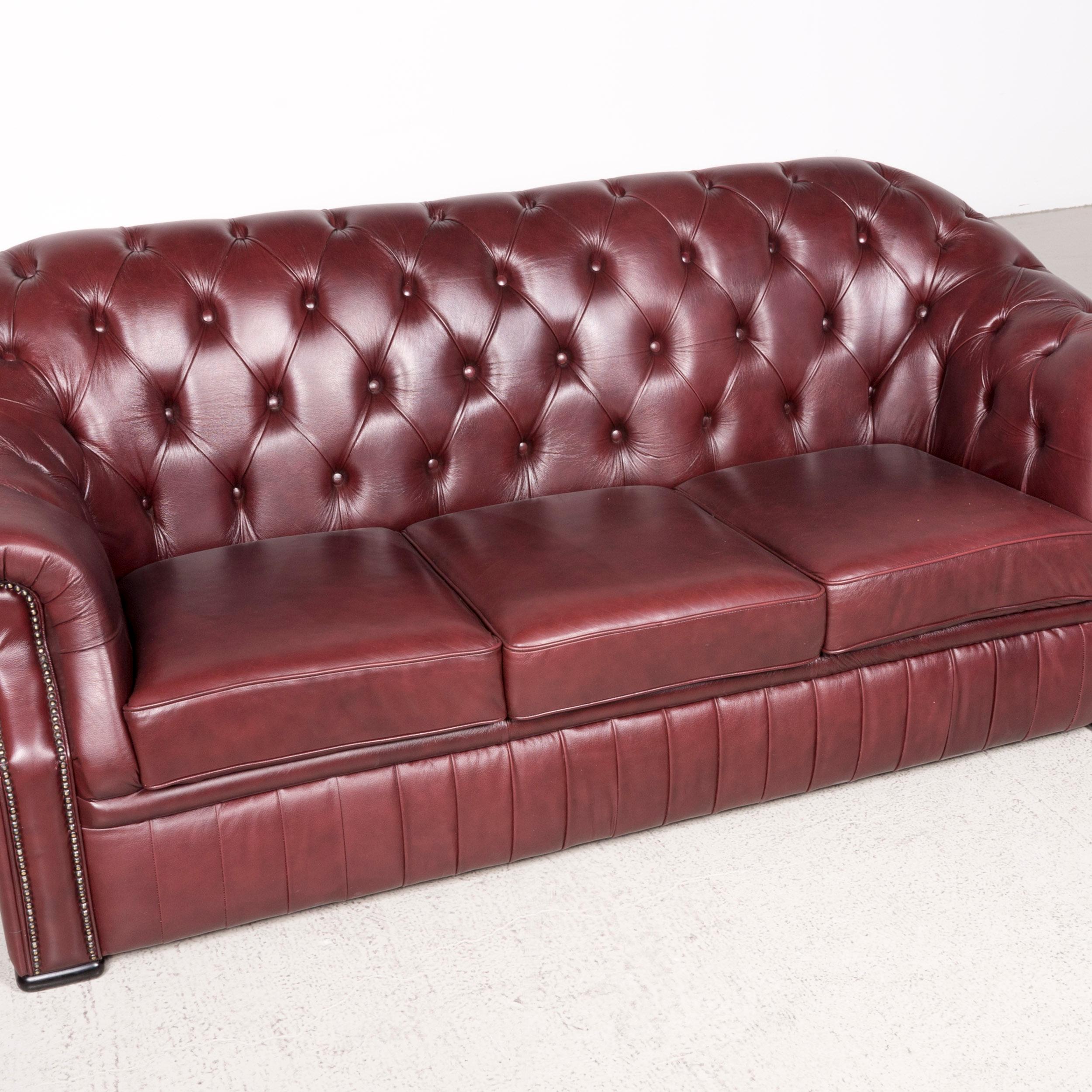 3 seater genuine leather couch