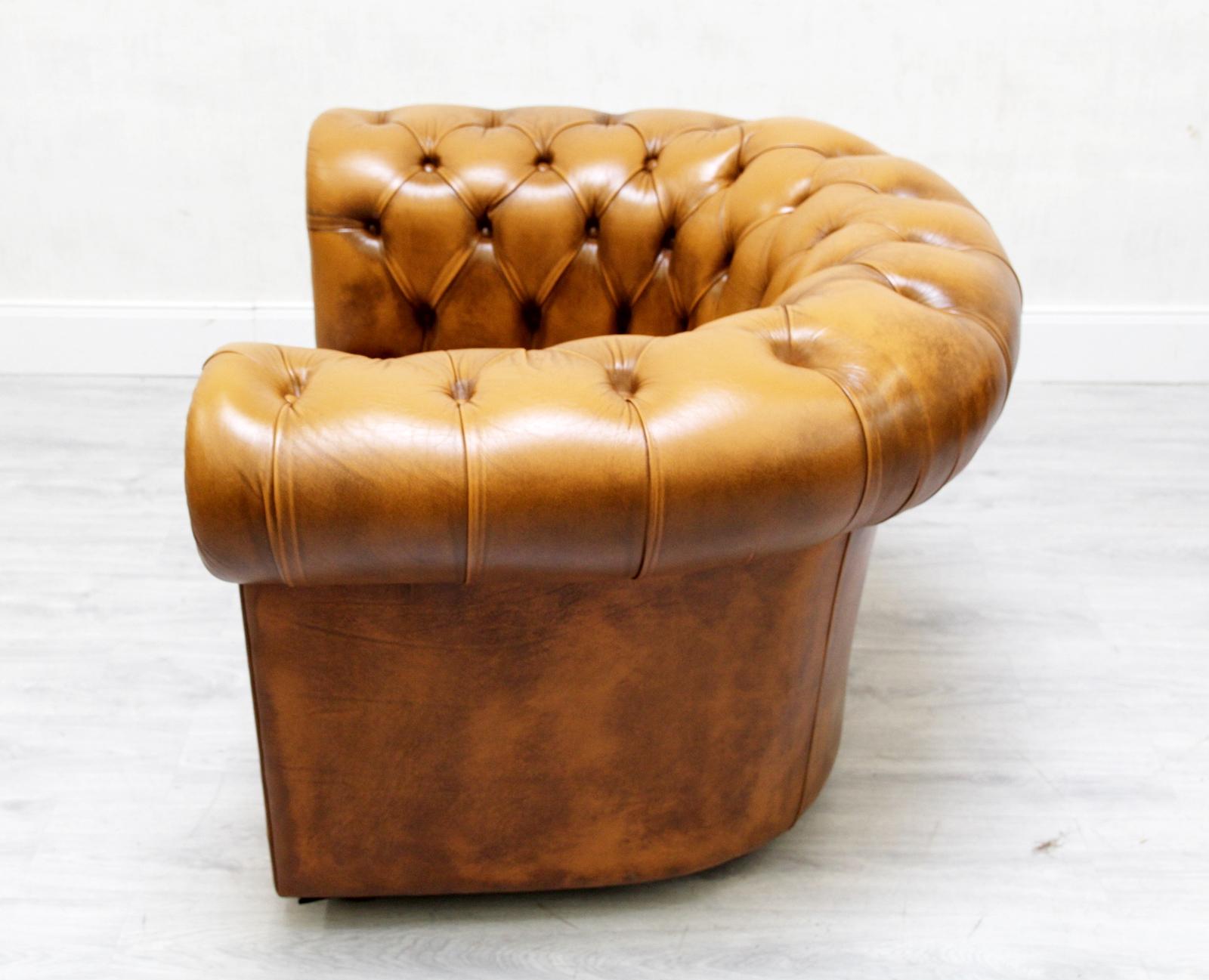 Chesterfield Ledersessel Antik Vintage Englisch Sessel For Sale 4