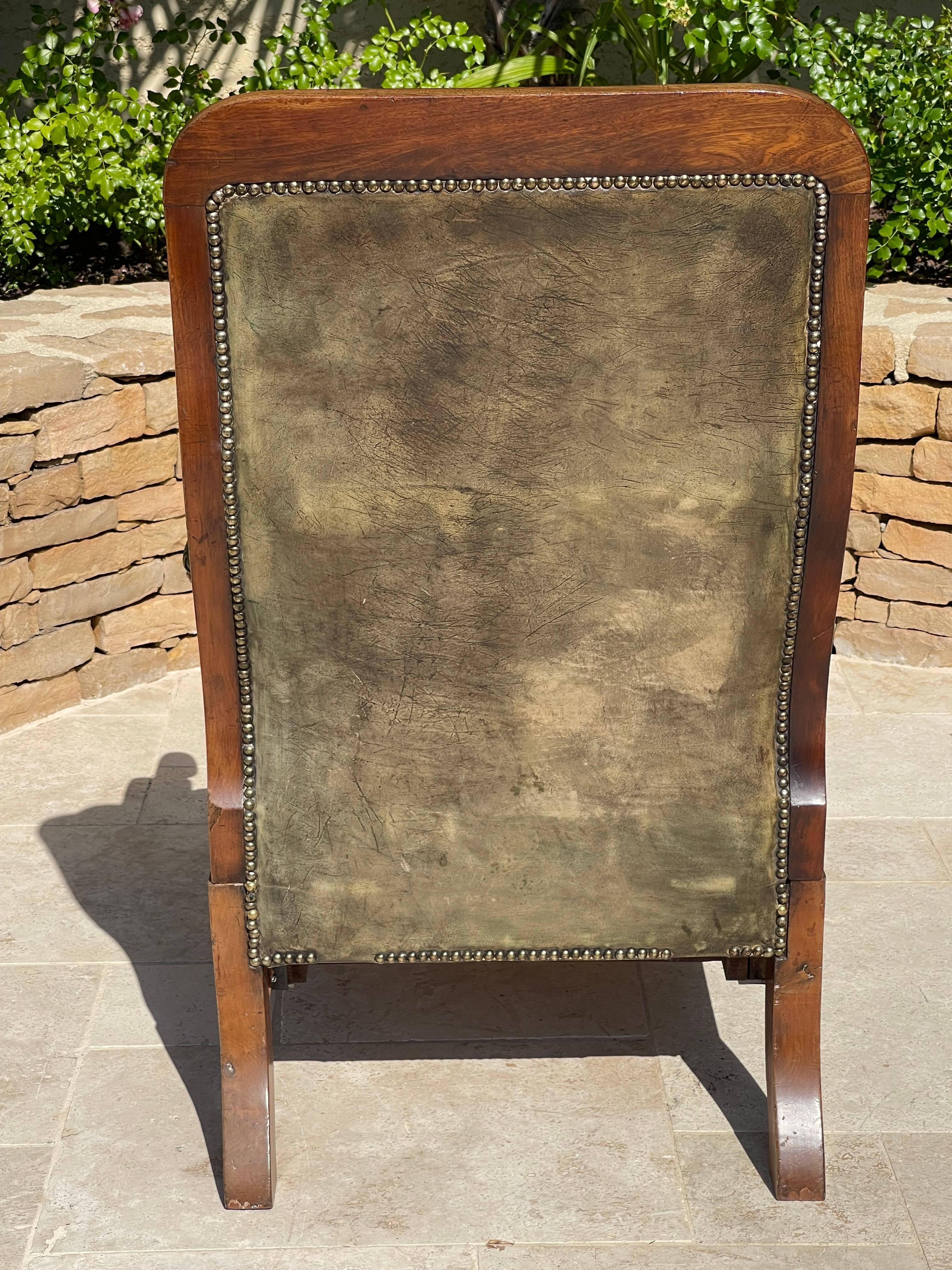 Fauteuil Chesterfield en acajou en vente 10