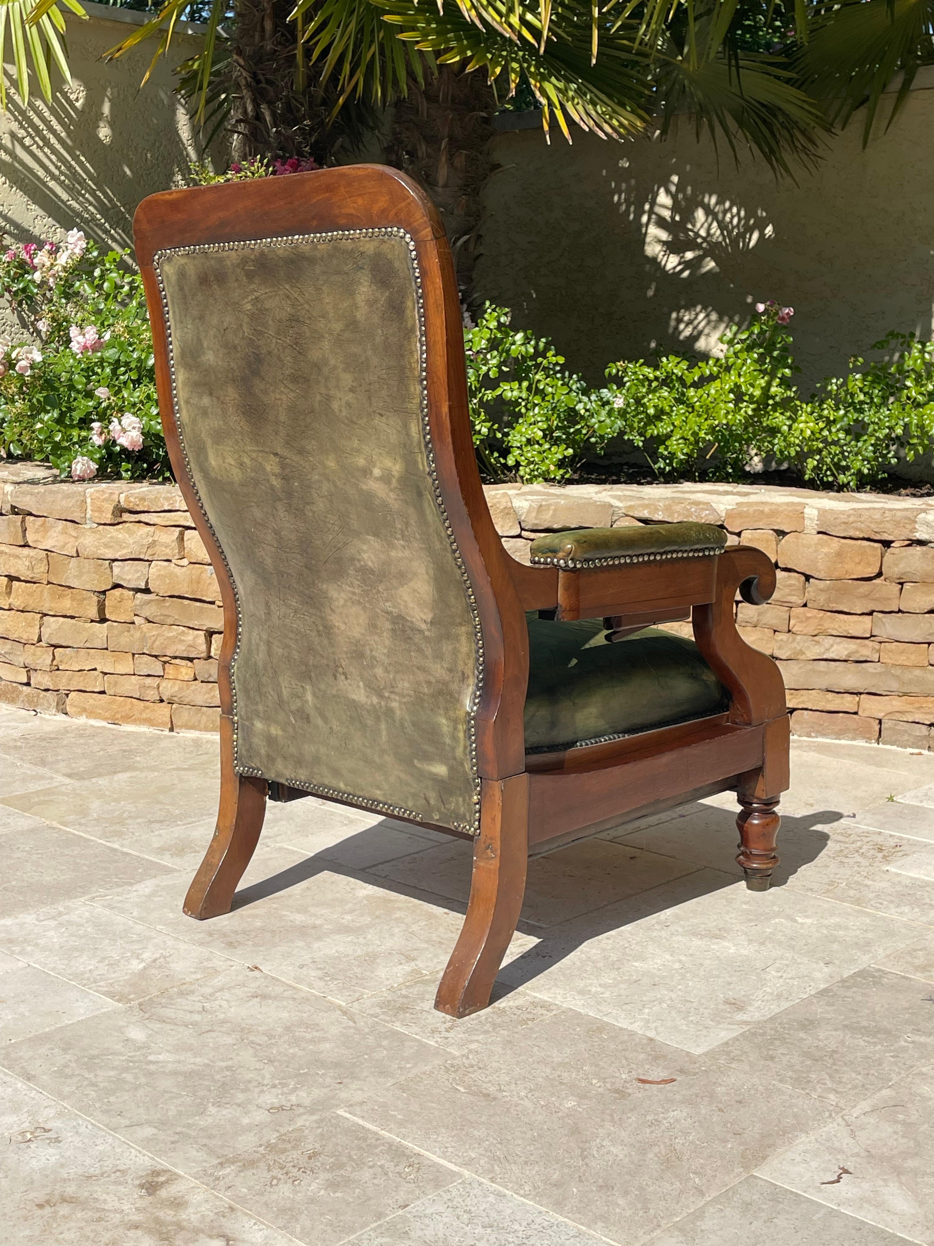 Fauteuil Chesterfield en acajou en vente 11