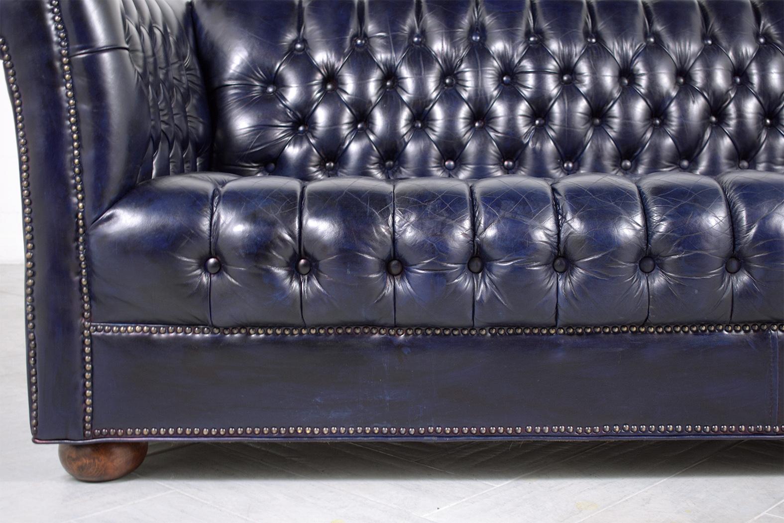 chesterfield navy blue long