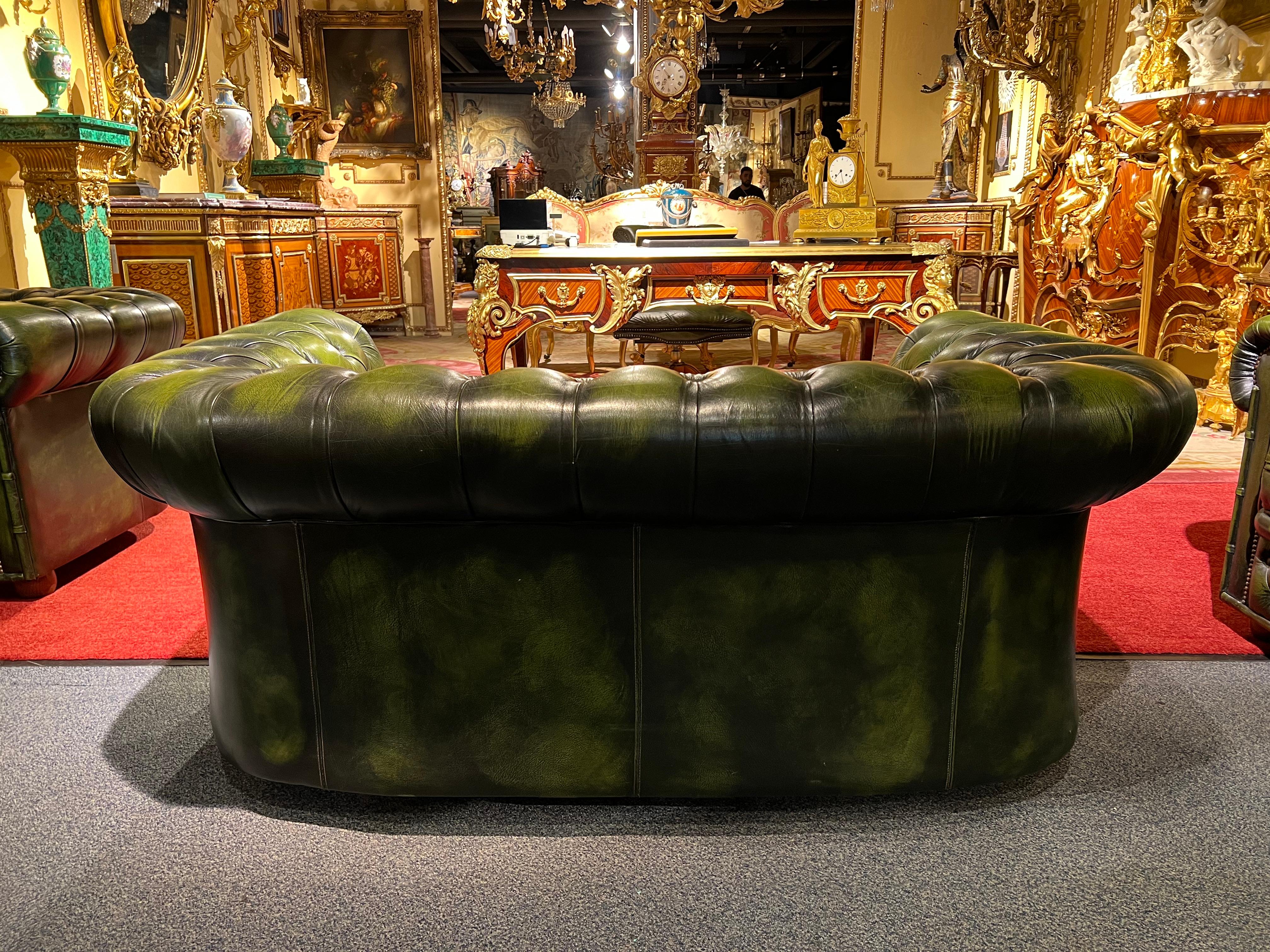 Chesterfield Set Kent Modell 3, 2 Seater and Armchair Brand by Centurion 8