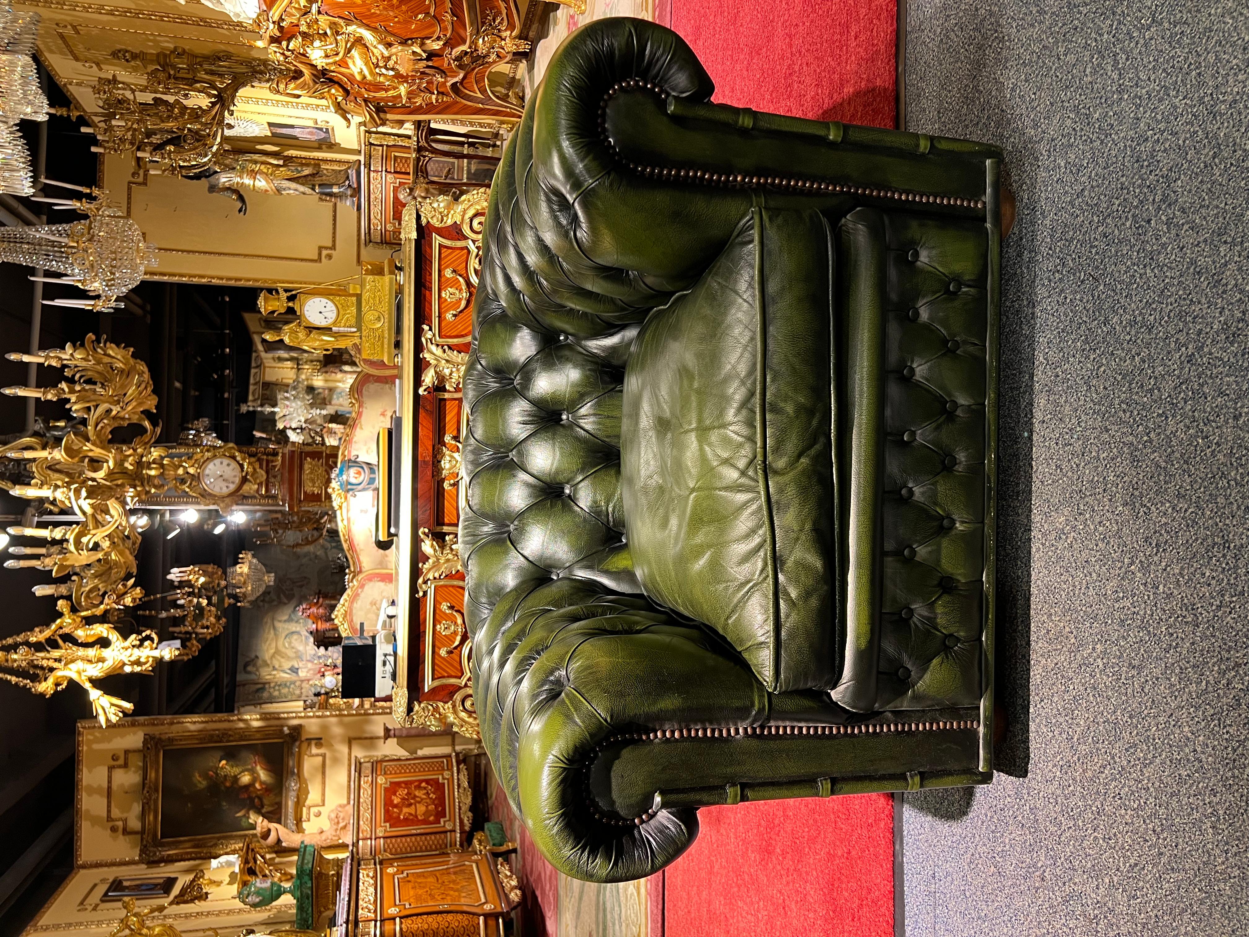 Chesterfield Set Kent Modell 3, 2 Seater and Armchair Brand by Centurion 10