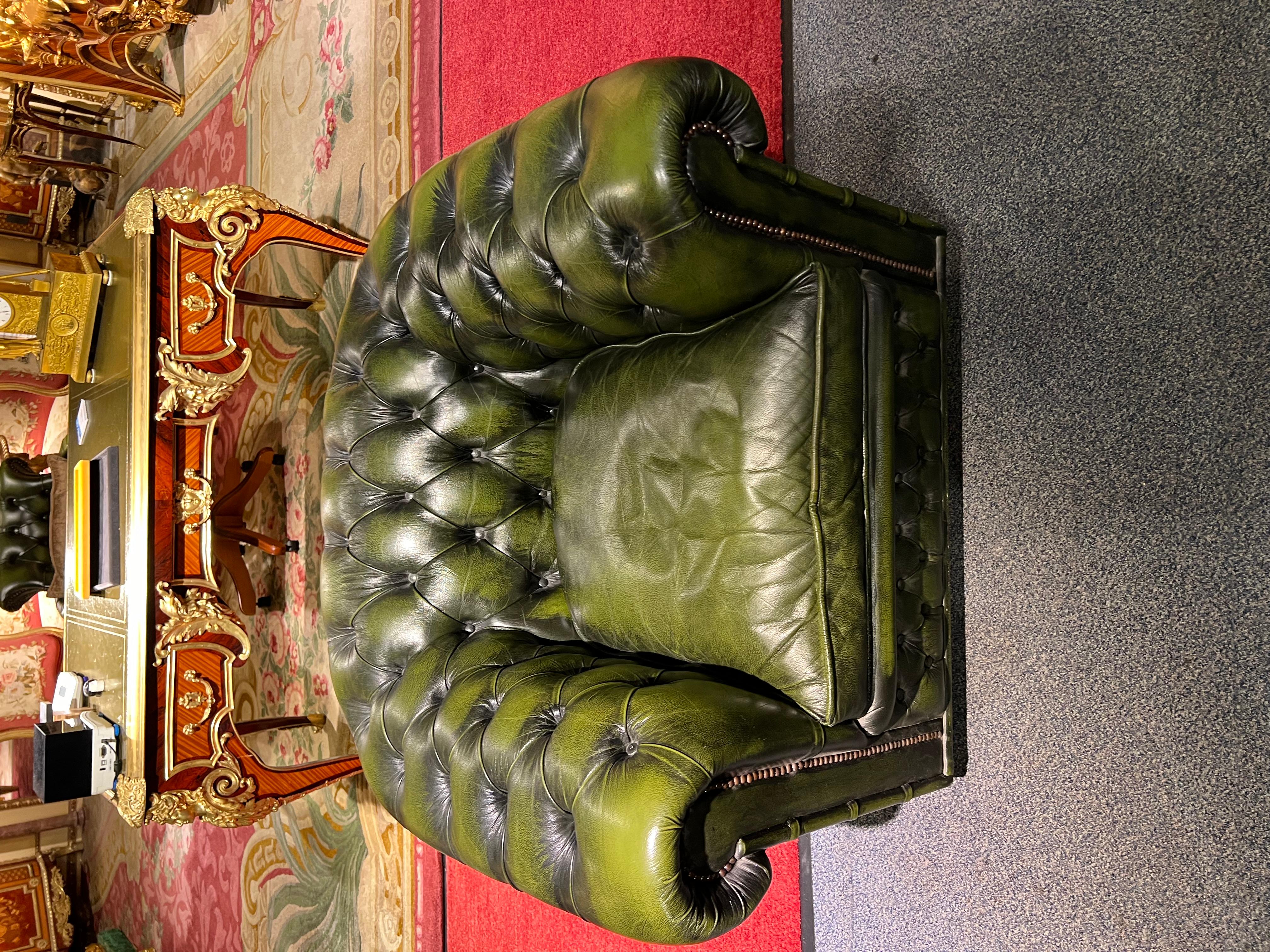 Chesterfield Set Kent Modell 3, 2 Seater and Armchair Brand by Centurion 11