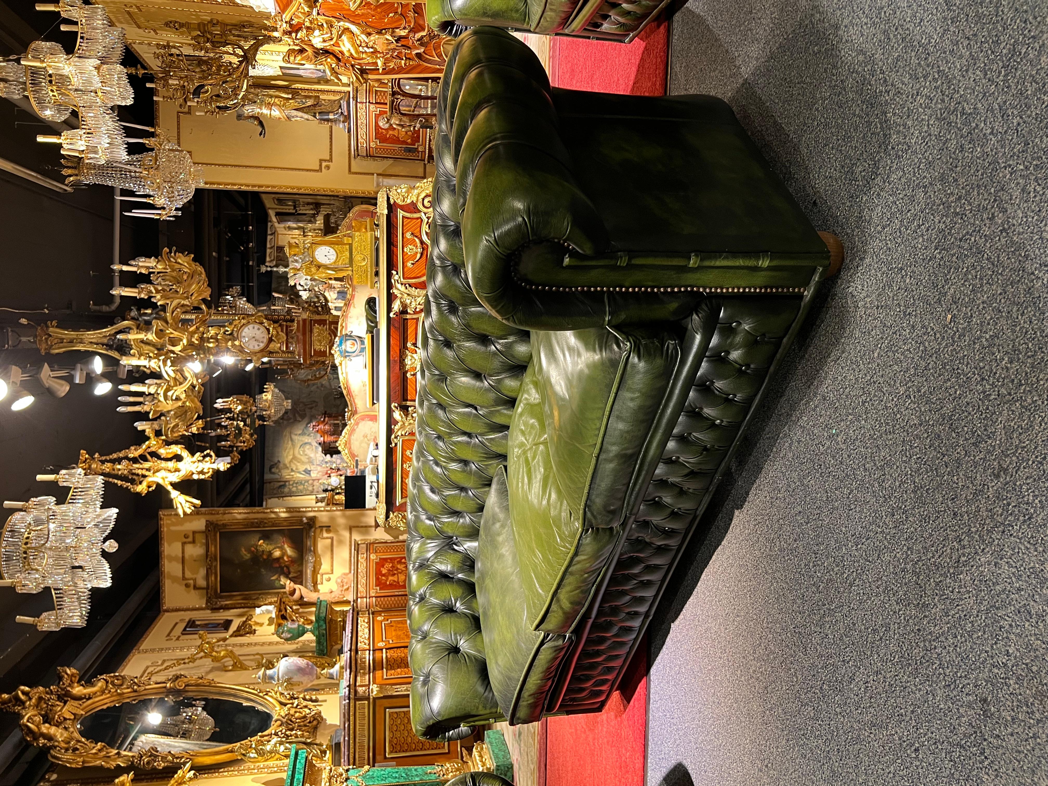 Chesterfield Set Kent Modell 3, 2 Seater and Armchair Brand by Centurion 1