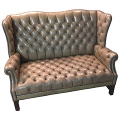 Vintage Chesterfield Sofa 2-Seat, High Back Top Condition