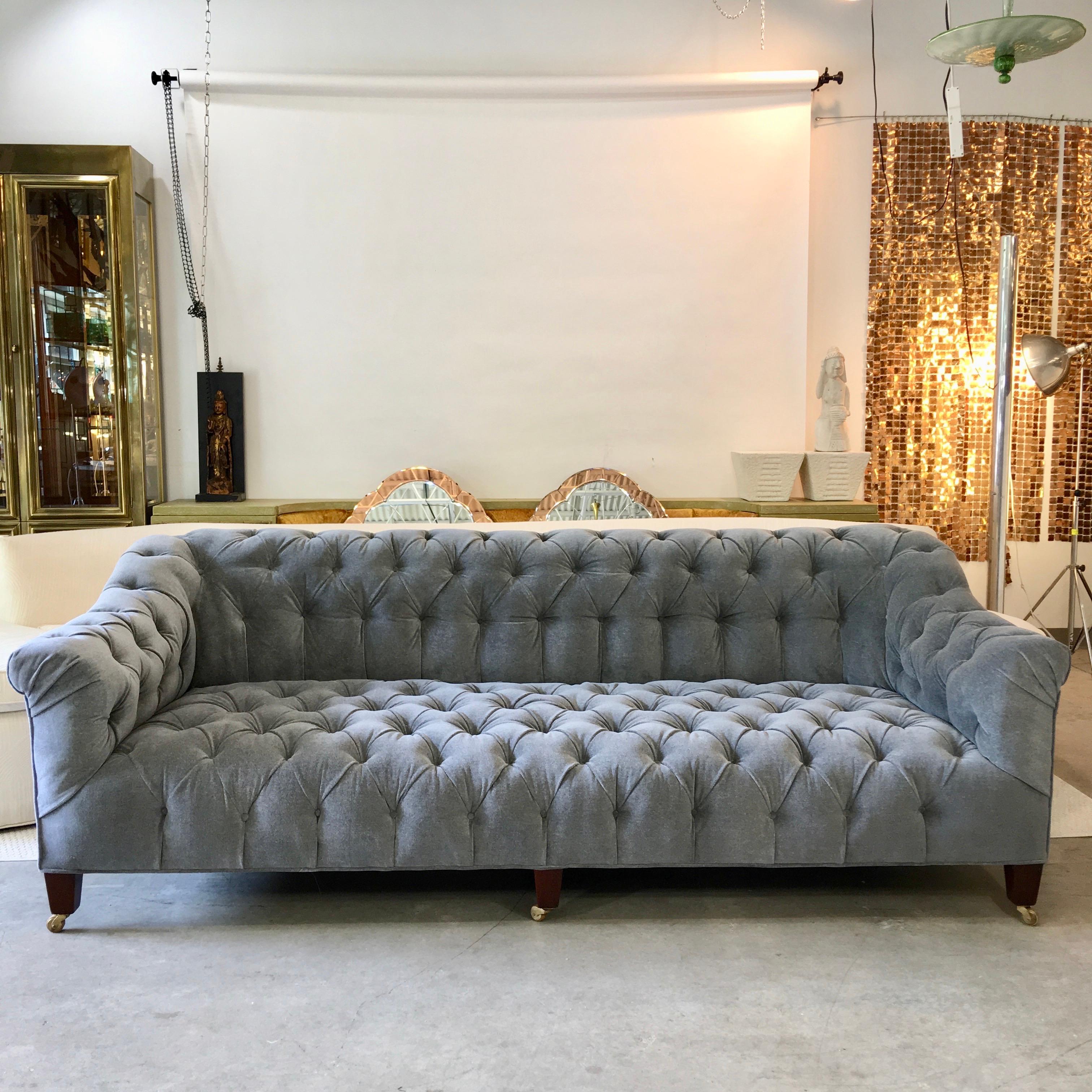 gray chesterfield sofa