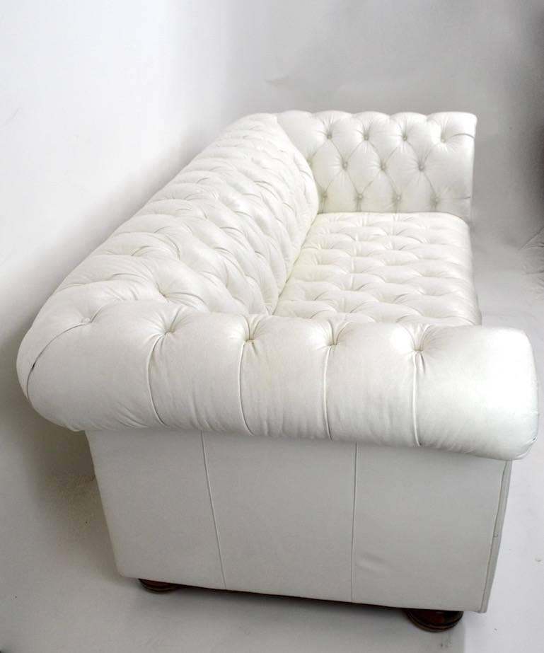 white vinyl couch