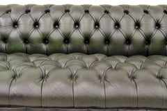 Chesterfield Sofa Leather Antique Vintage Couch English Chippendale