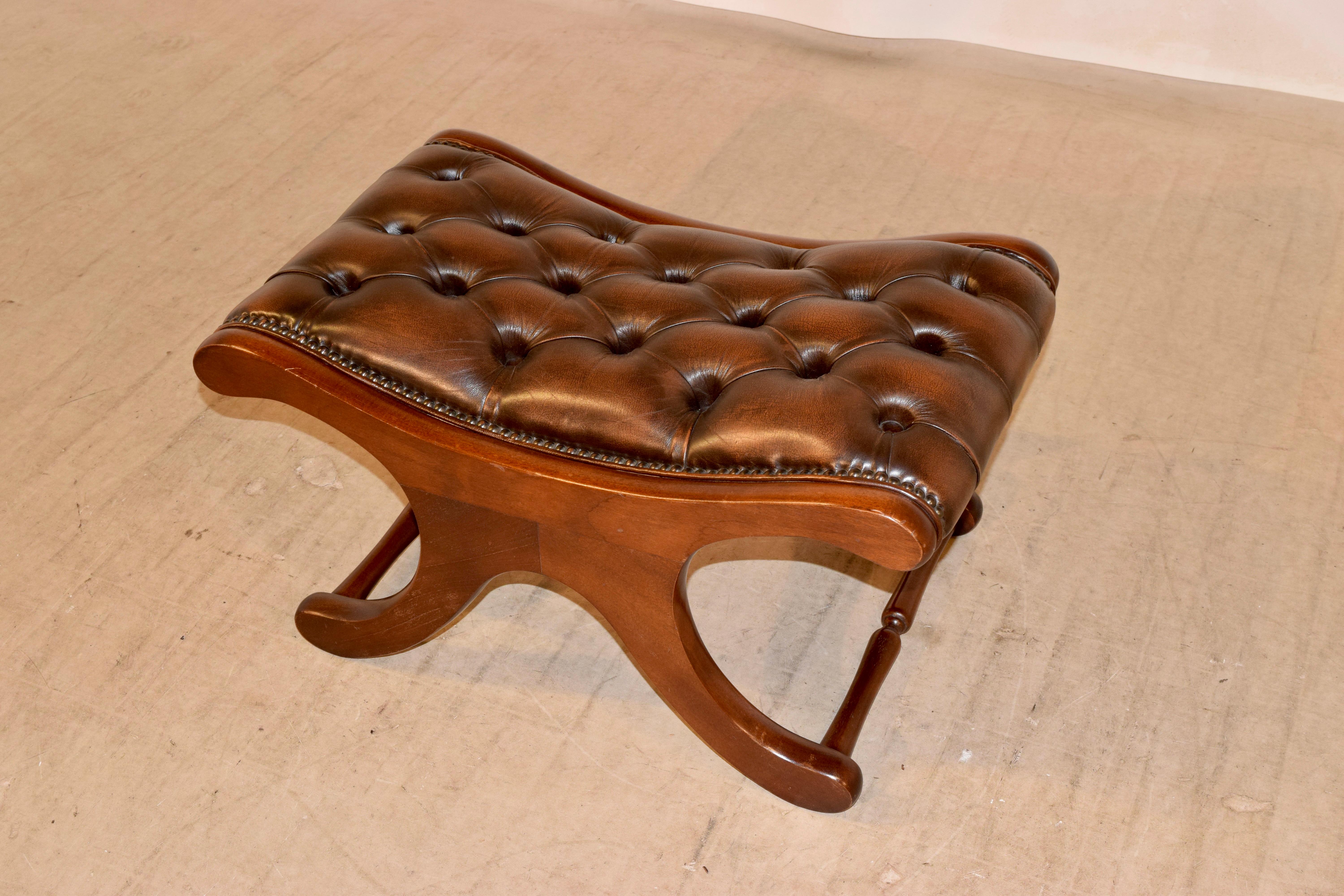 Chesterfield Stool, circa 1920 In Good Condition For Sale In High Point, NC
