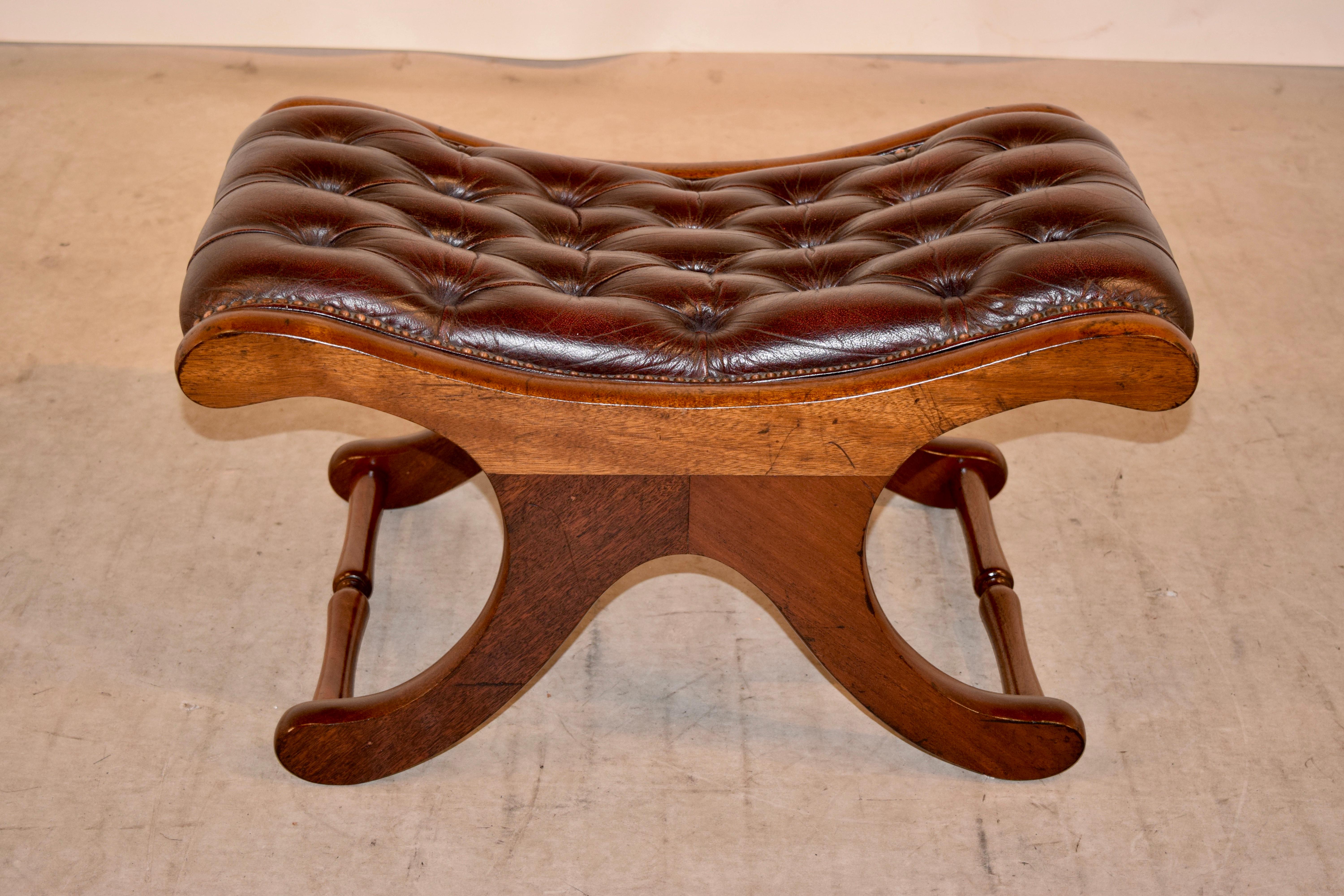 Early 20th Century Chesterfield Stool, circa 1920