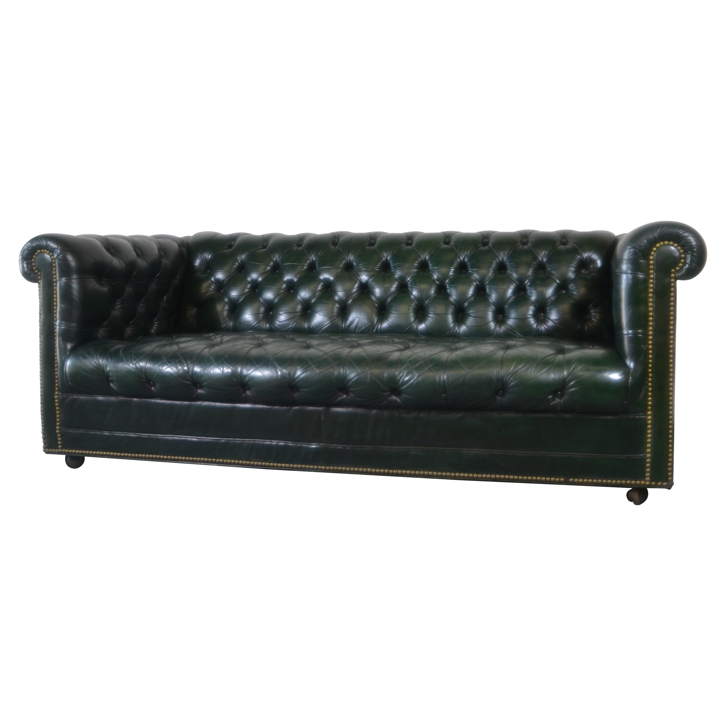Chesterfield Style Leather Sofa