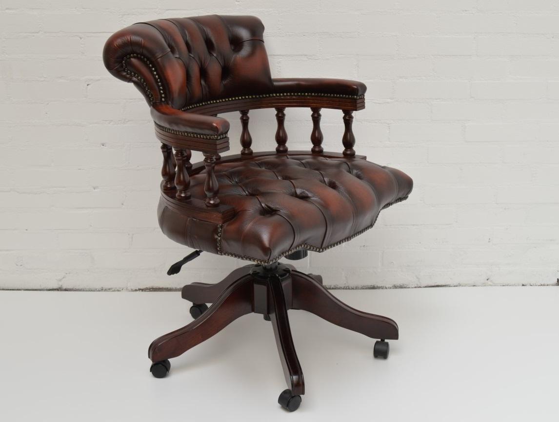 chesterfield captains swivel chair