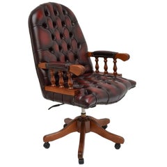 Chesterfield Swivel Desk Chair