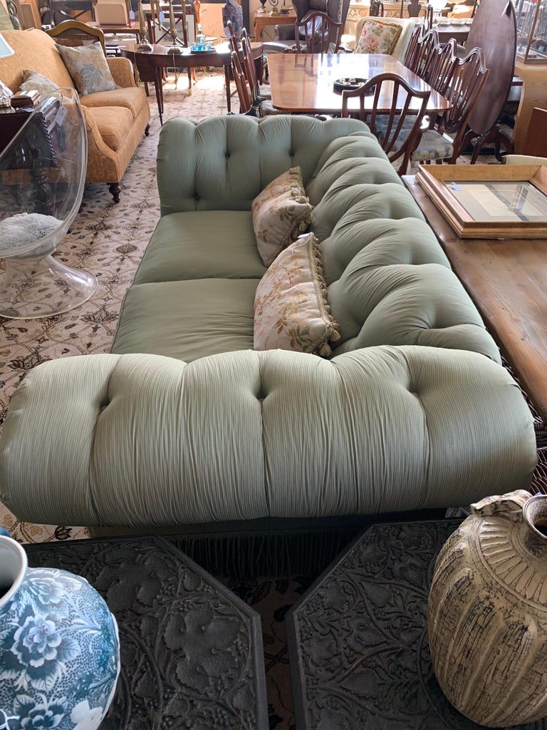Chesterfield Tufted Sofa Olive Green at 1stDibs