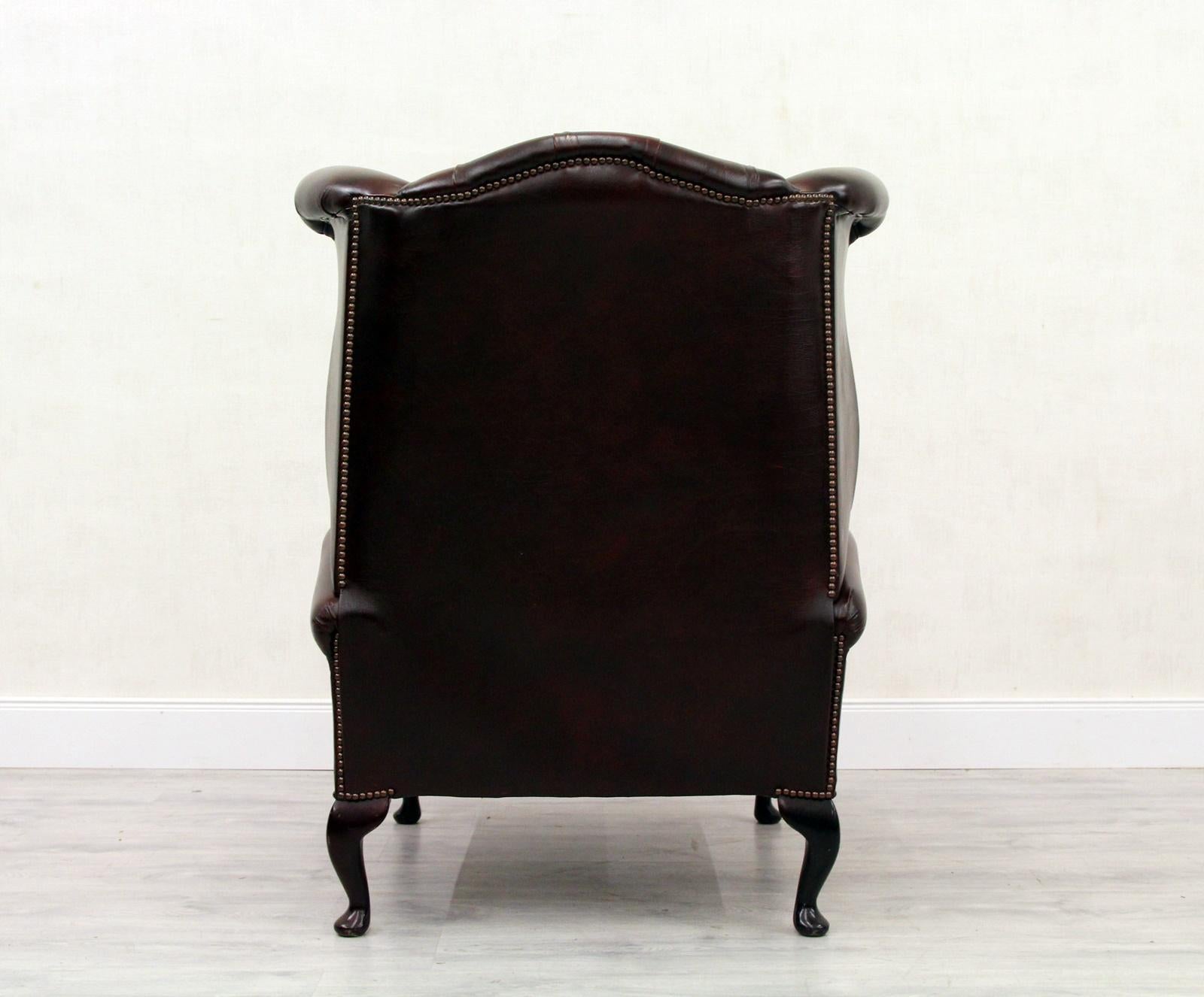 Chesterfield TV Armchair Wing Chair TV Chair Antique Chair For Sale 4