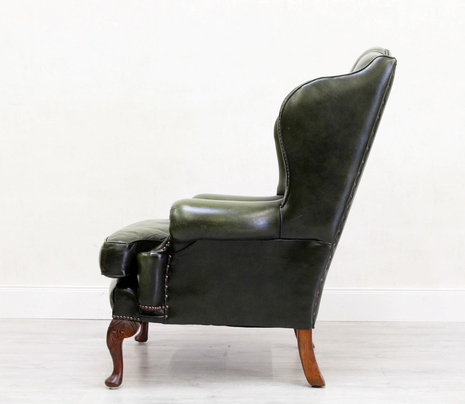 chesterfield wingback recliner chair