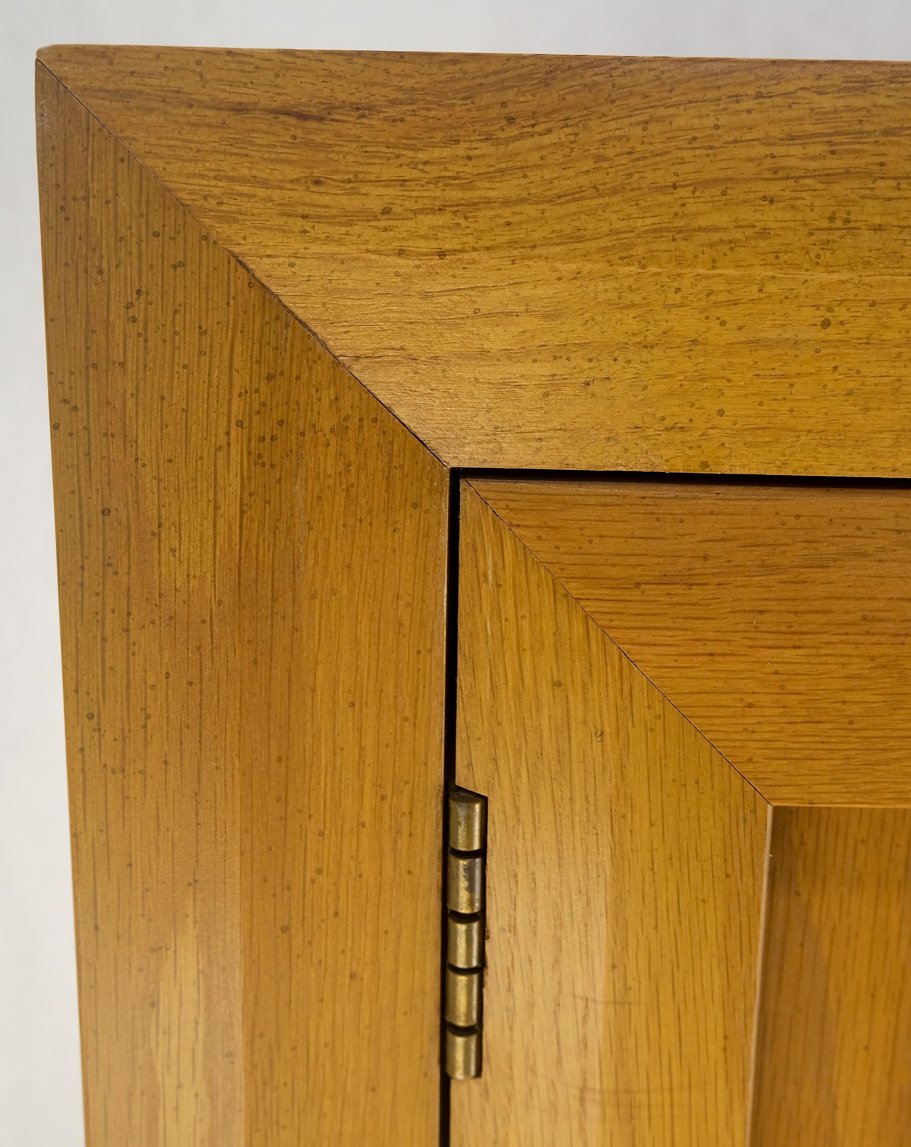 Chestnut 2 Beveled Doors Compartment Gentlemen's Chest Dresser Cabinet MINT! For Sale 9