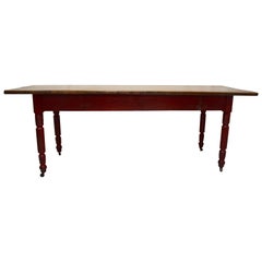 Chestnut and Oak Two Board Farmhouse Table