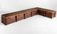 Chestnut Boat Bench, America, circa 1900