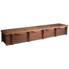 Chestnut Boat Bench, America, circa 1900