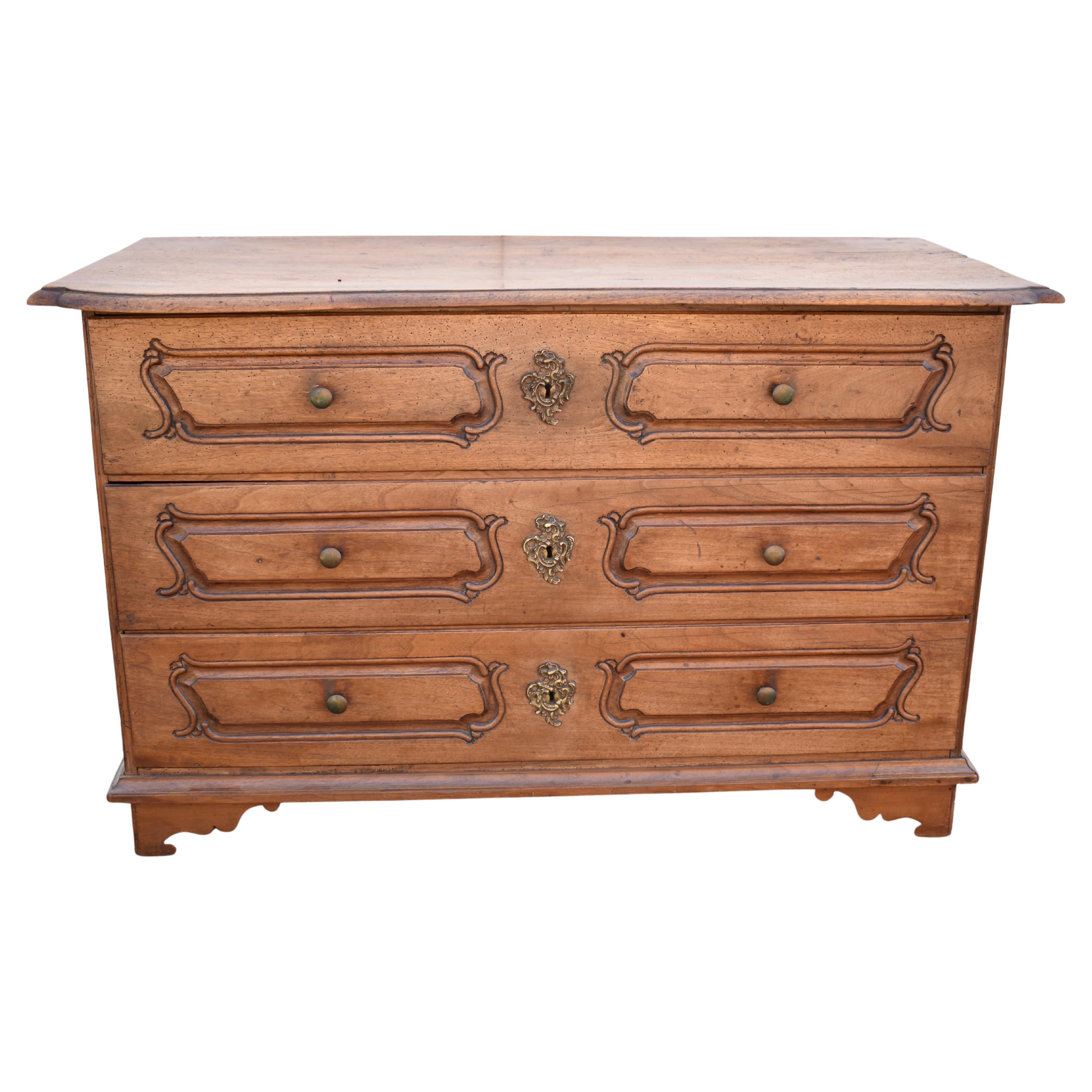 Chestnut Chest of Three Drawers