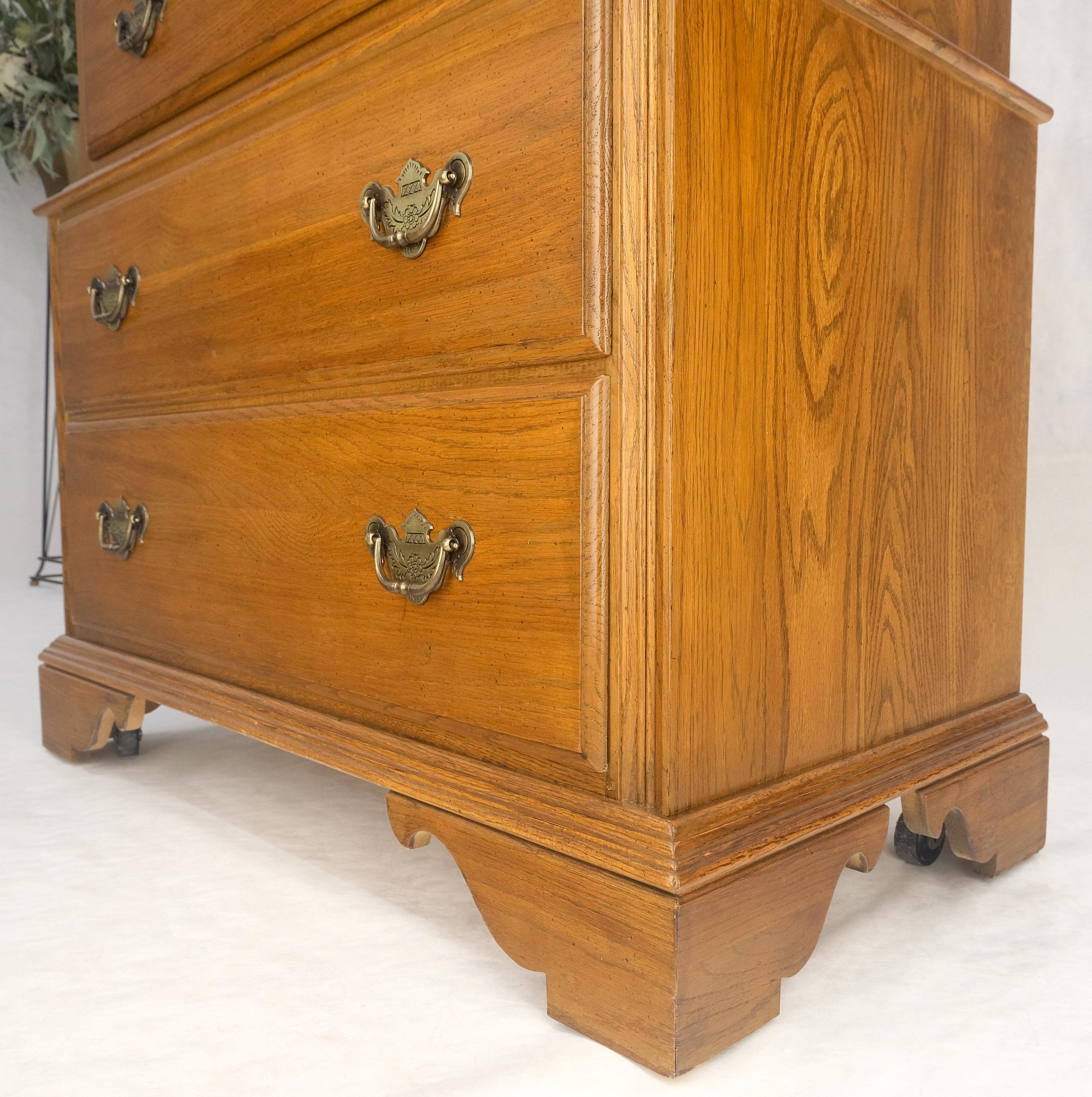 Cassettone in castagno High Boy 8 cassetti in stile Chippendale MINT! in vendita 3