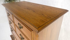 Chestnut Chest on Chest High Boy 8 Drawers Chippendale Style Dresser MINT!