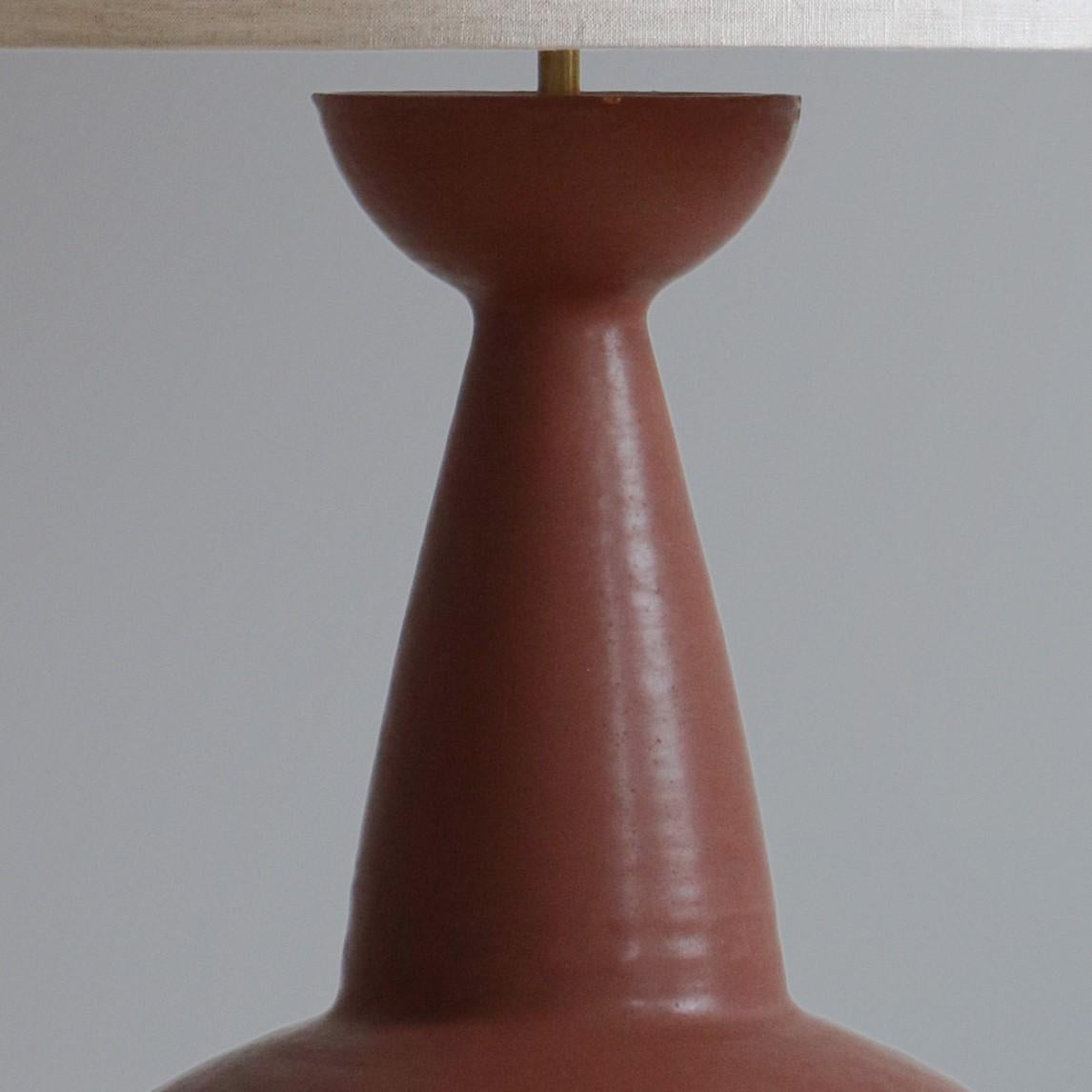 American Chestnut Claudius Table Lamp by  Danny Kaplan Studio For Sale