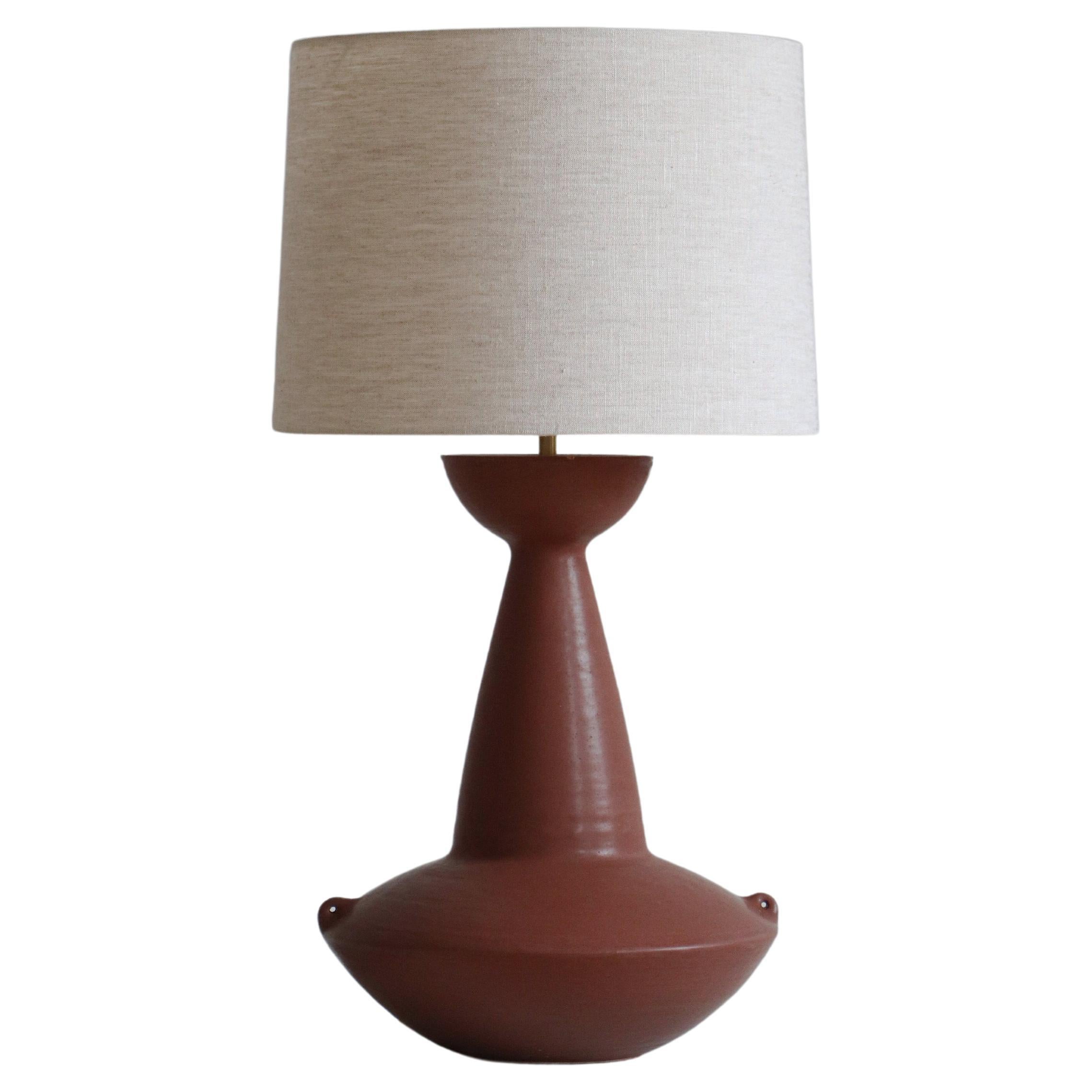 Chestnut Claudius Table Lamp by  Danny Kaplan Studio For Sale