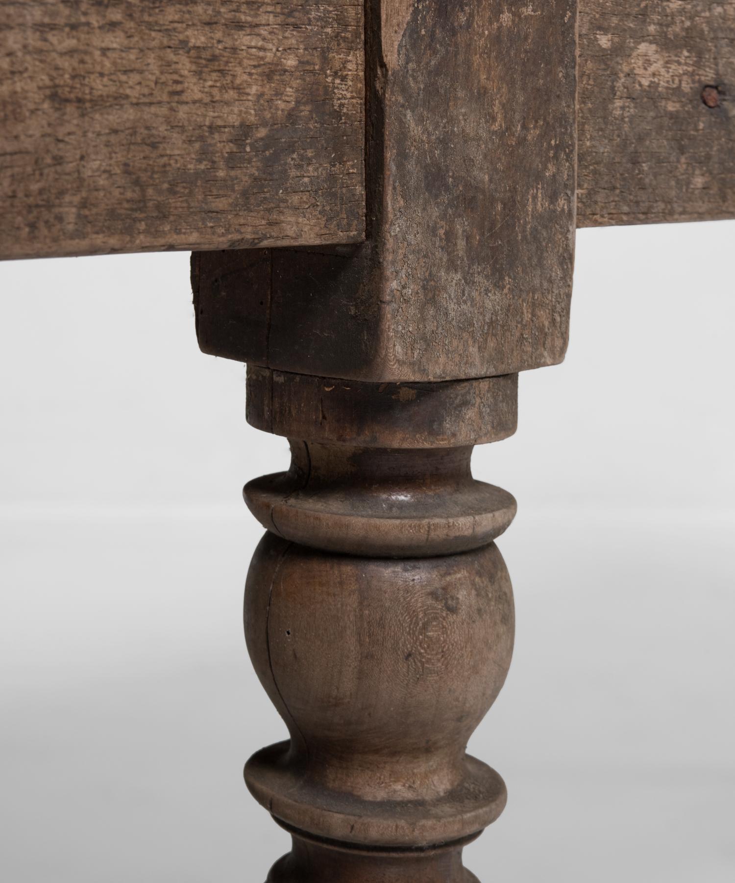 Hand-Crafted Chestnut Dining Table, England, circa 1840