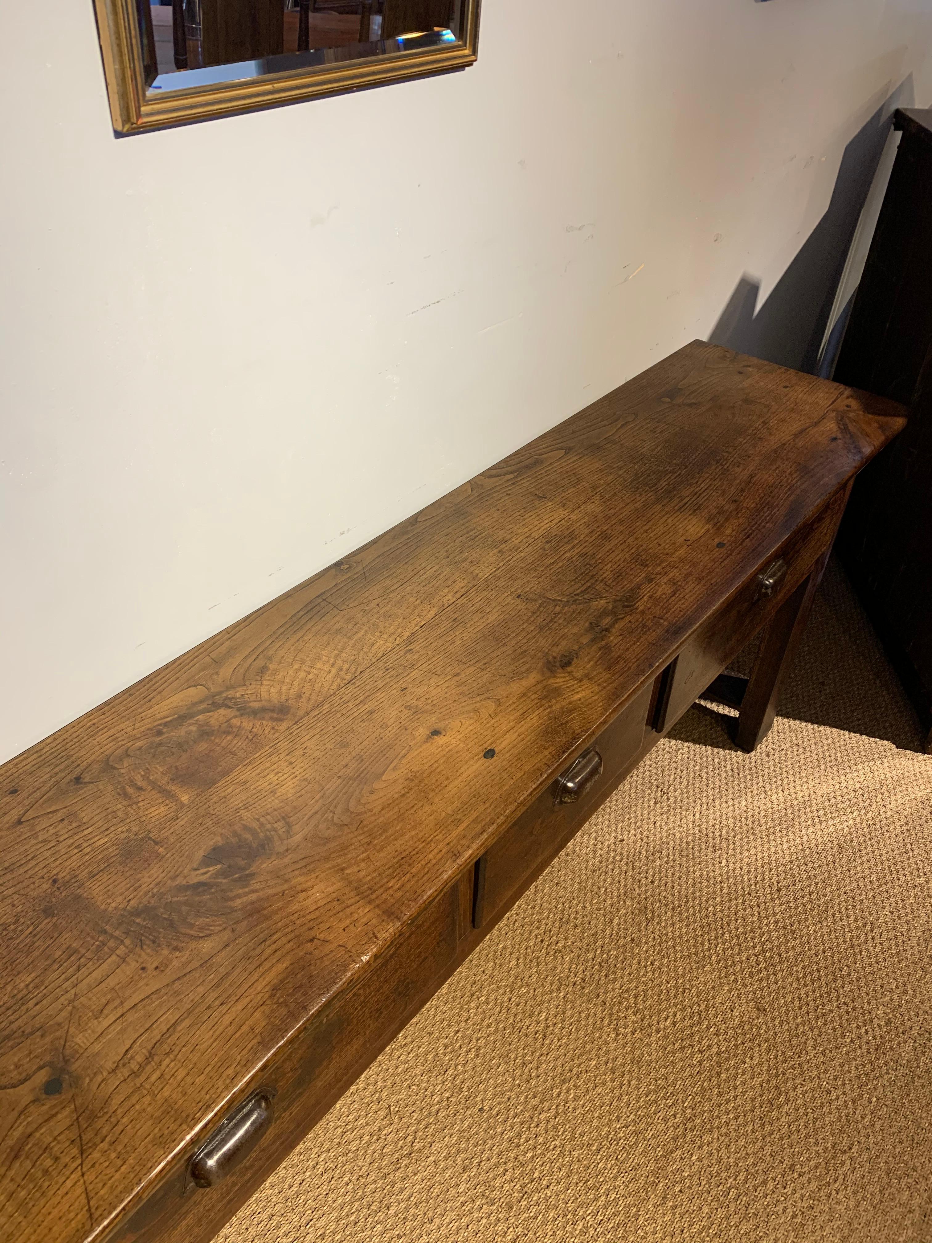 Late 19th Century Chestnut Dresser Base / Server For Sale