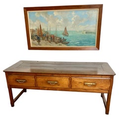 Antique Chestnut dresser base / serving table