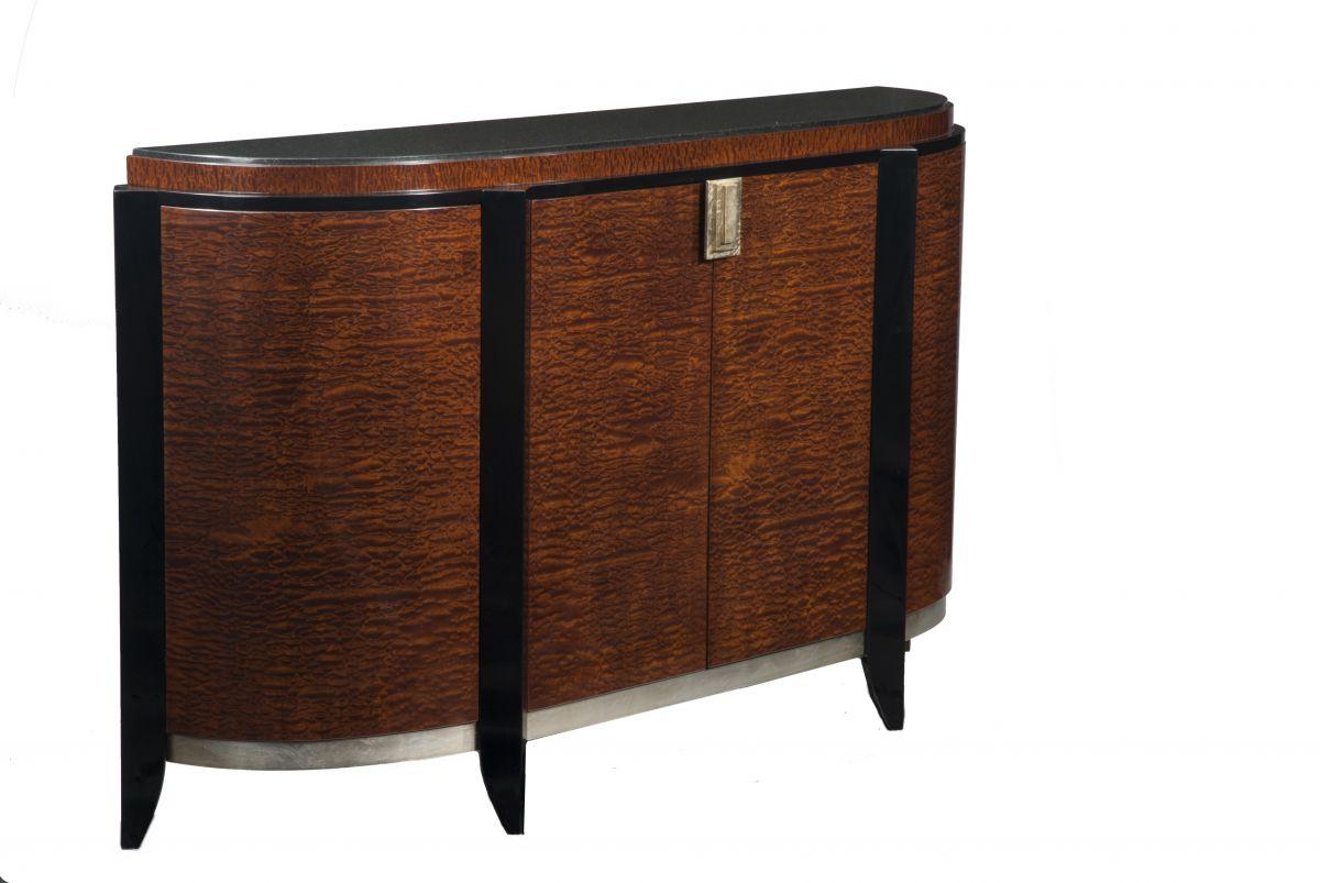 Art Deco Chestnut Pommele Argentine Buffet by Lee Weitzman For Sale