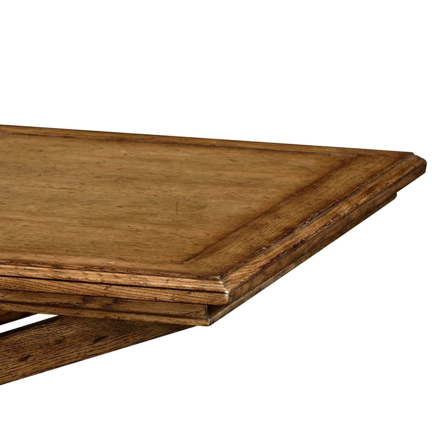 European Chestnut Tray Top Coffee Table