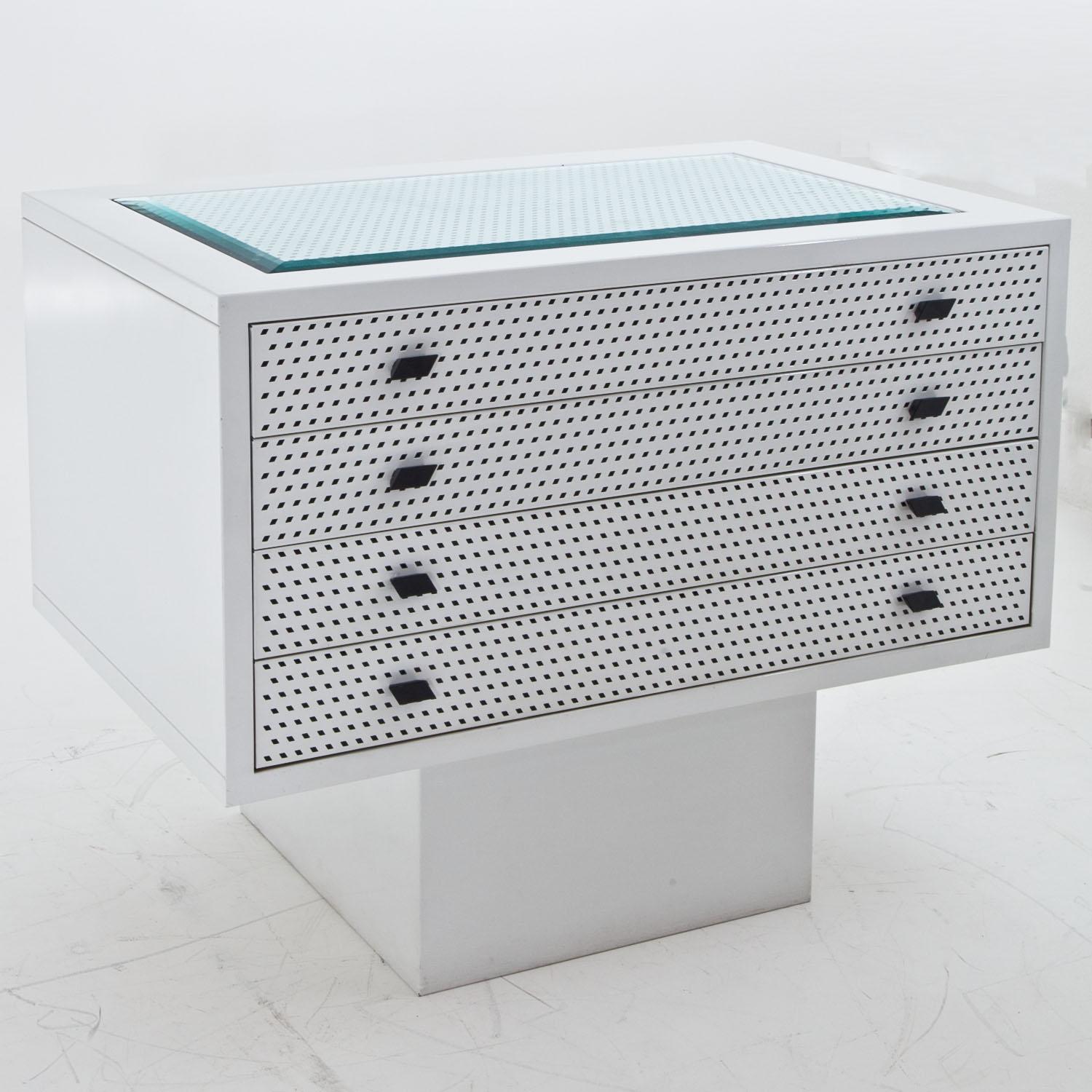 Steel Chest of Drawers by Matteo Thun for Bieffeplast, Italy, 1985