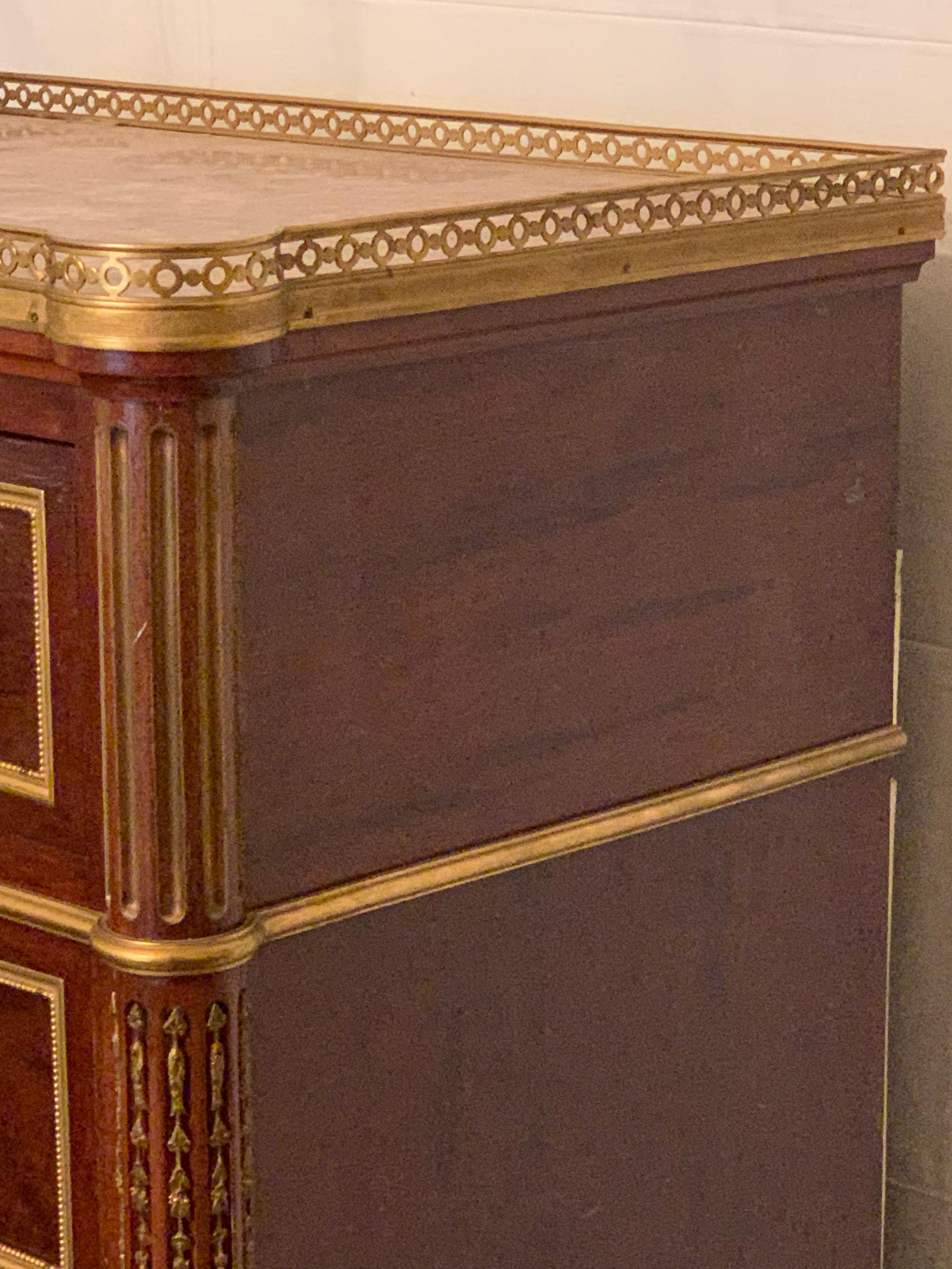 Late 19th Century Chests of drawers mahogany and bronze For Sale