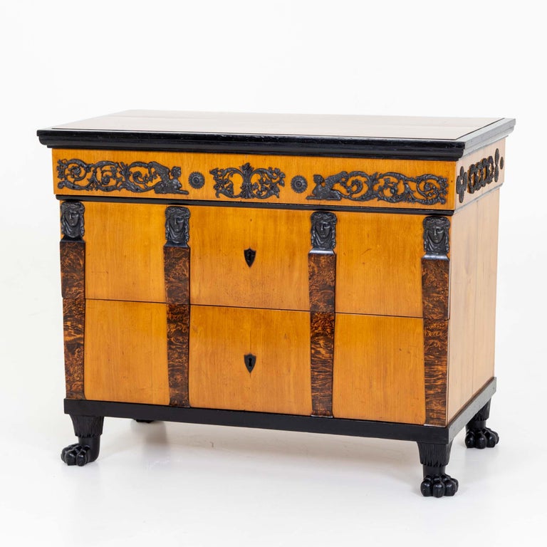Chests of Drawers with Iron Fittings, Silesia, circa 1820 For Sale at