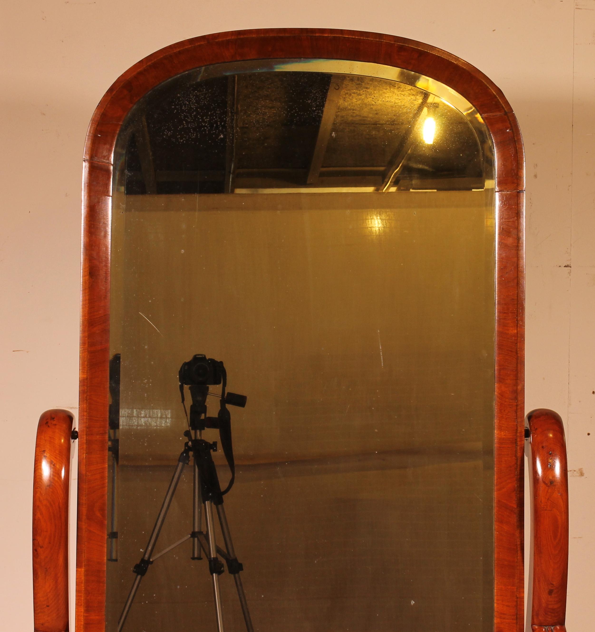 Cheval-Spiegel aus Mahagoni, 19. Jahrhundert (Viktorianisch) im Angebot