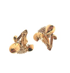 Chevalier Yellow Gold and Diamond Lily Brooch