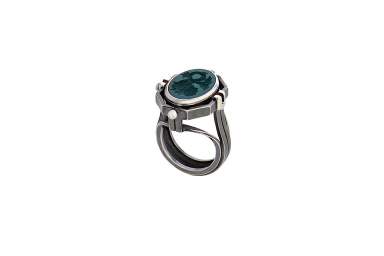 Chevalière Ring Eau by Elie Top For Sale (Free Shipping) at 1stDibs