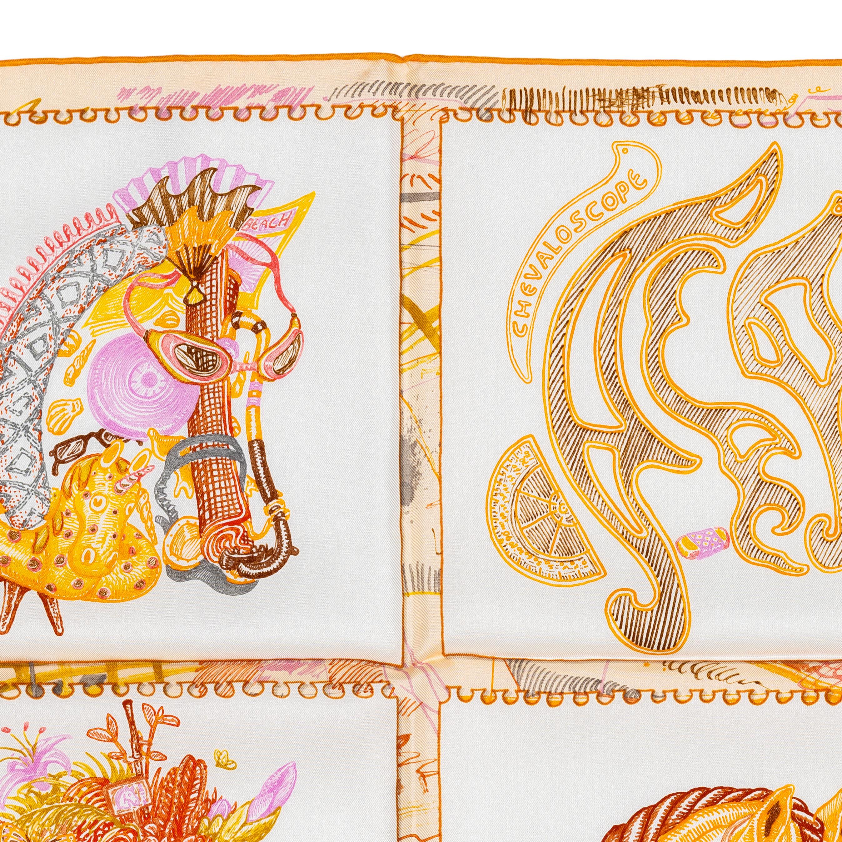 Chevaloscope - Blanc Orange Parme In New Condition For Sale In Ottawa, CA